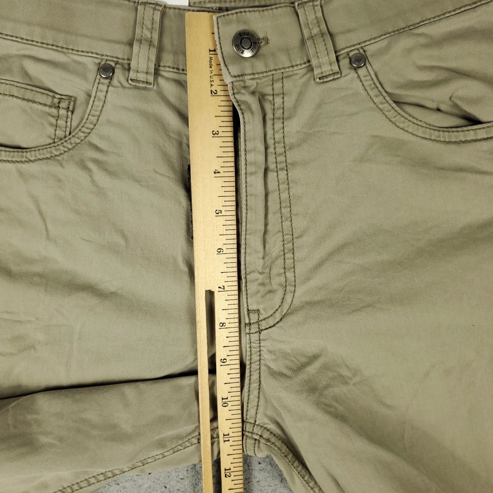 Vintage Hiltl Pants Mens Size 31x28 Beige Relaxed Straight Leg Chino 5 Pocket Trousers Size US 31 - 4 Thumbnail