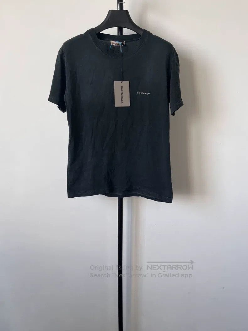 Balenciaga Solid Color Crew Neck Short Sleeve T-Shirt Regu