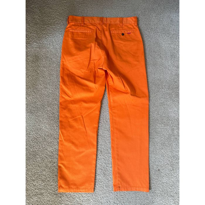 Supreme Supreme Orange Work Pant - 32 | Grailed