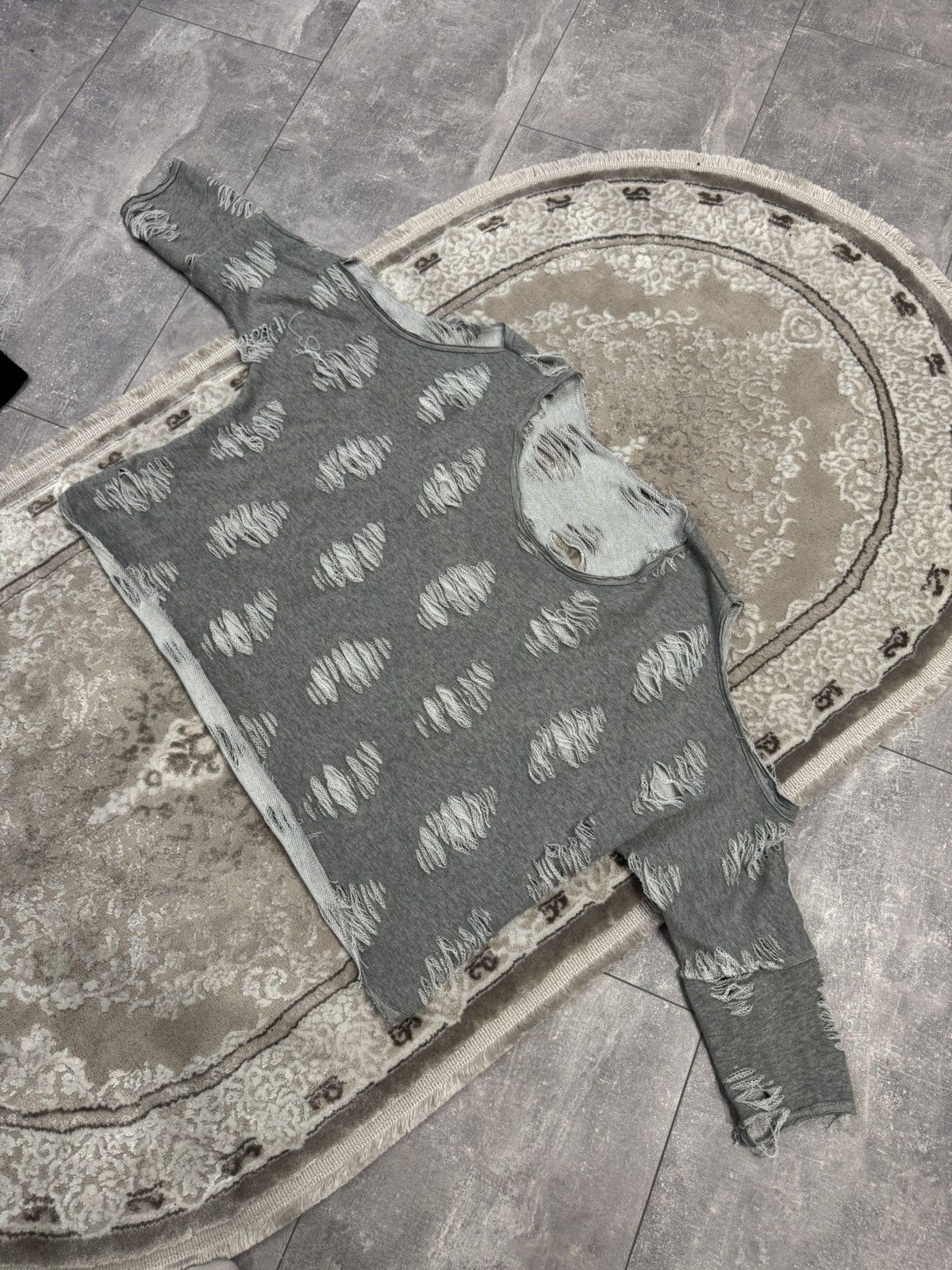 Vintage Vintage Watanabe Y2K AFFLICTION STYLE Sweatshirt AVANT-GARDE Size L / US 10 / IT 46 - 1 Thumbnail