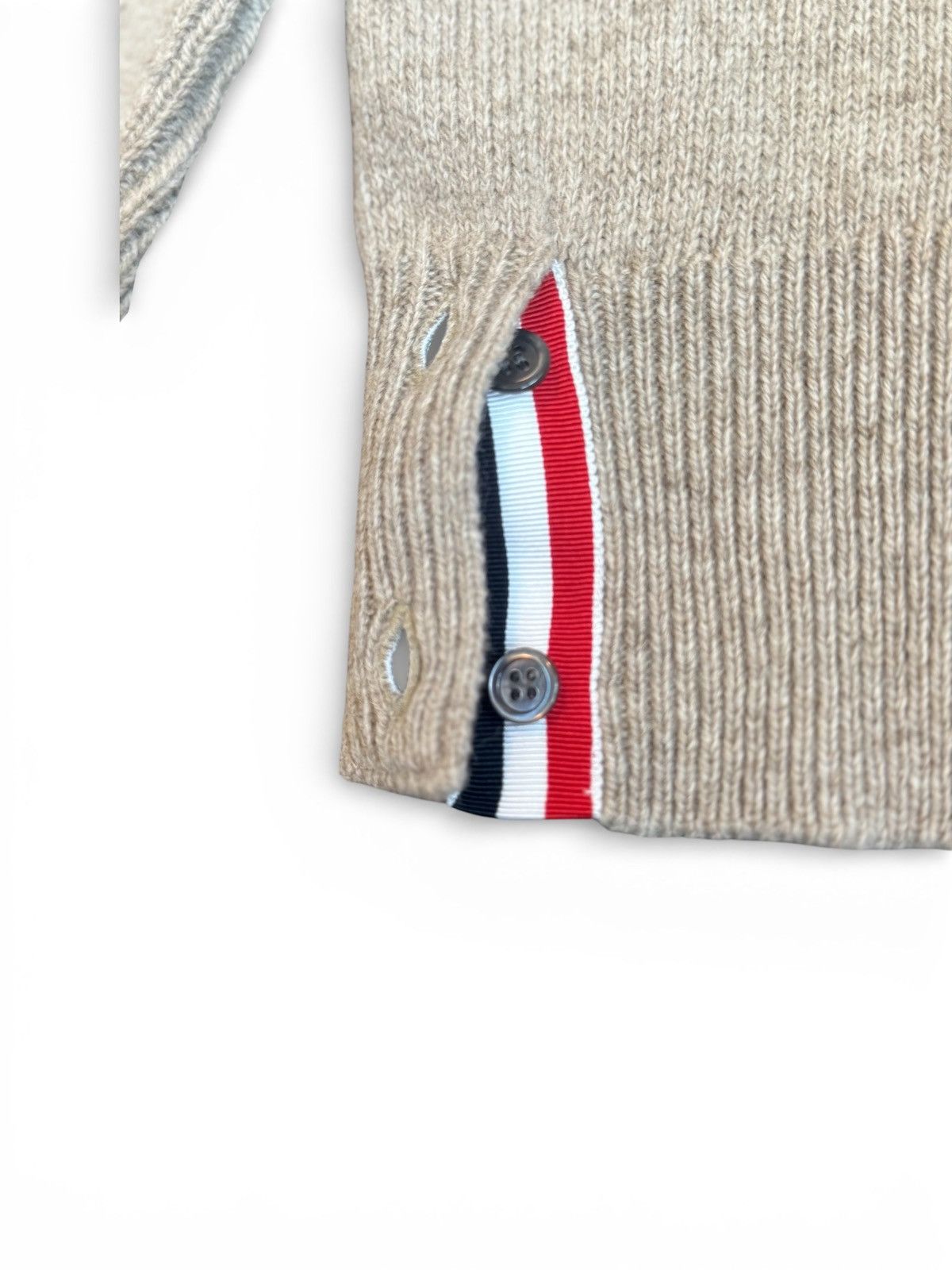 Thom Browne Thom Browne Beige Shetland Wool 4-Bar sz 5 Size US XXL / EU 58 / 5 - 3 Thumbnail