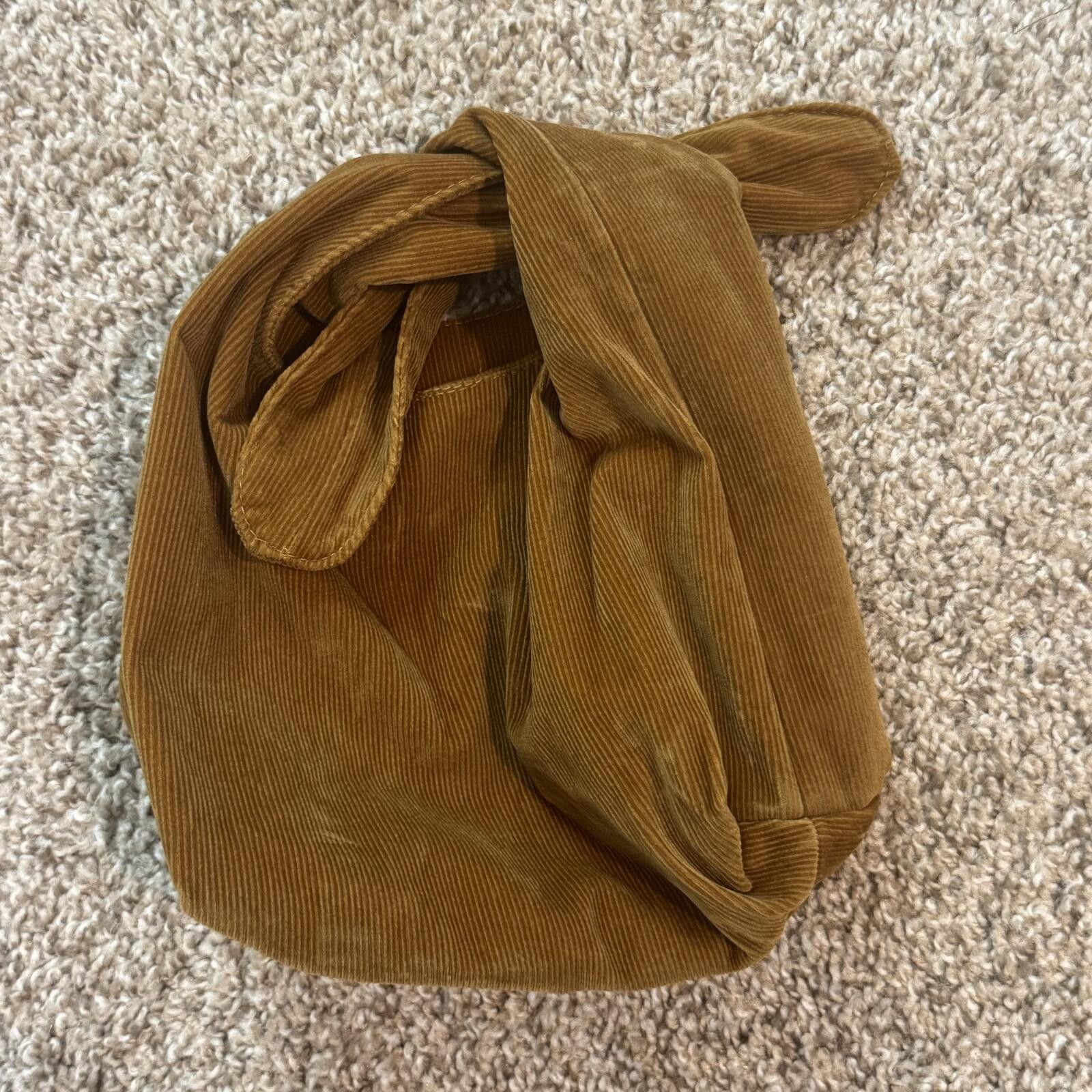 Marithe + Francois Girbaud Merit Brown Corduroy Knot Makeup Bag Size ONE SIZE - 1 Thumbnail