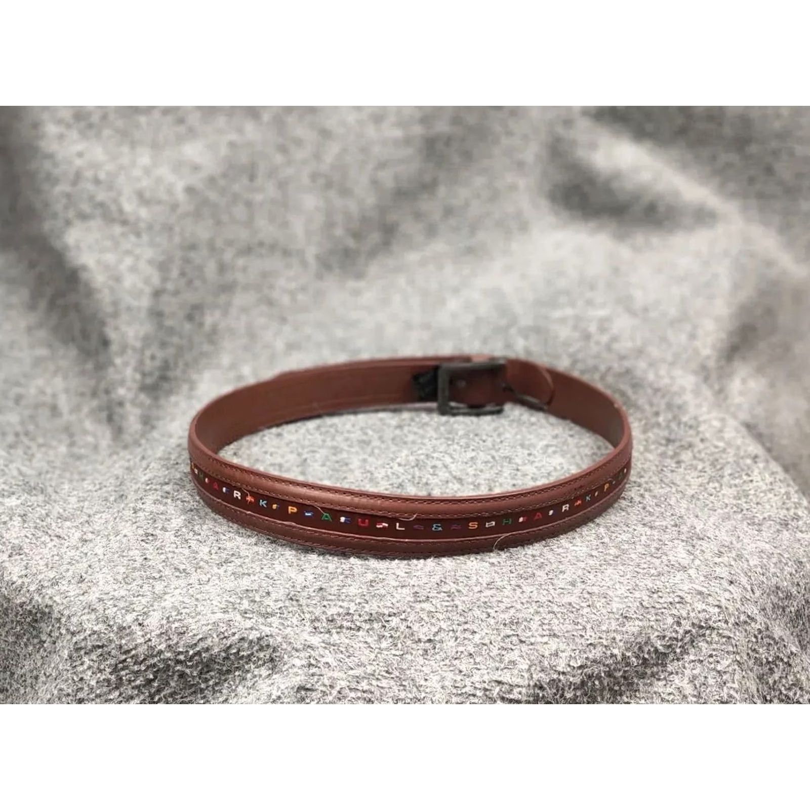 Paul & Shark VINTAGE Paul & Shark Design Multi Logo Mens Belt Size ONE SIZE - 6 Thumbnail