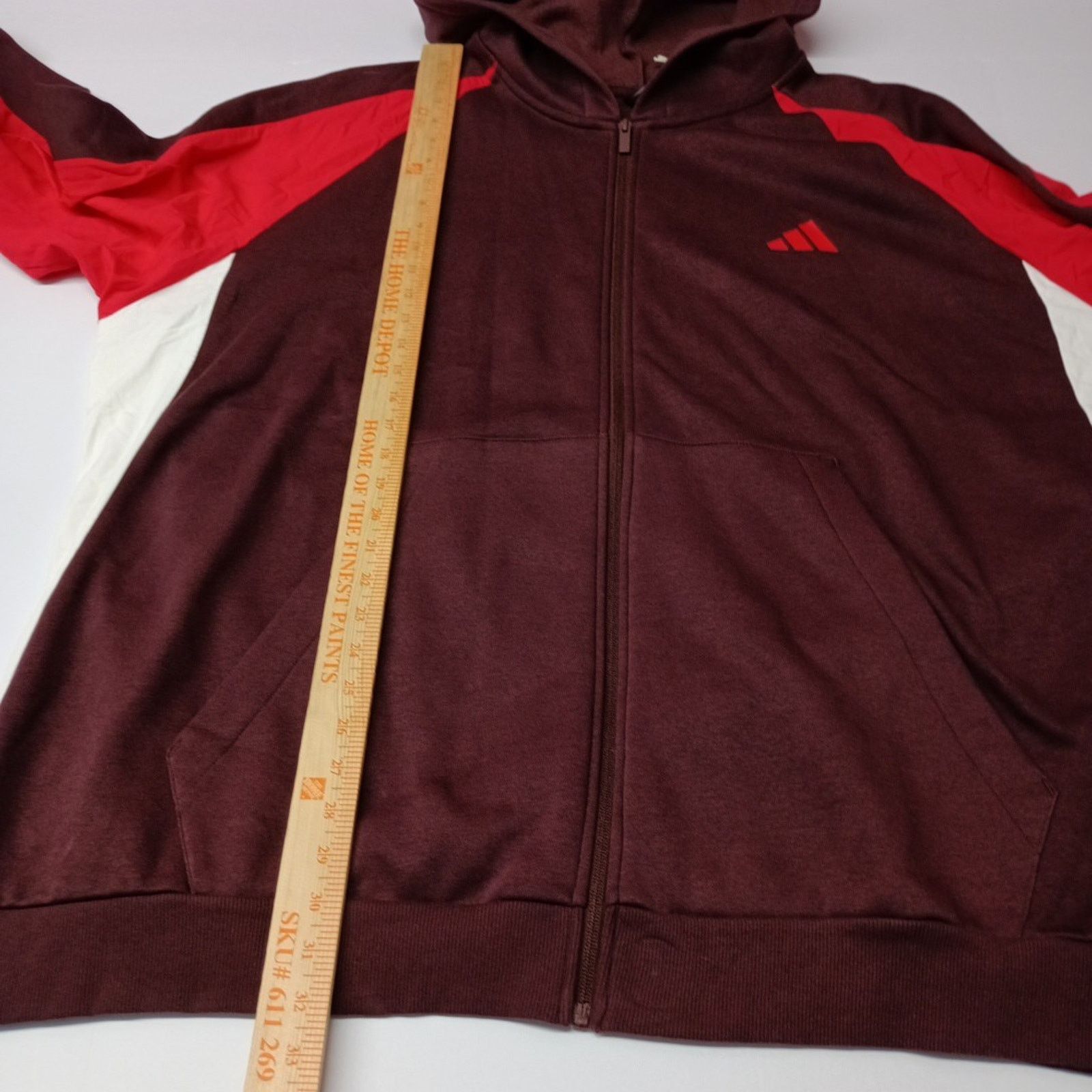 Adidas Adidas Sport Full Zip Hoodie Jacket Men's Size 4XL Ruby Red Size US XXL / EU 58 / 5 - 7 Thumbnail