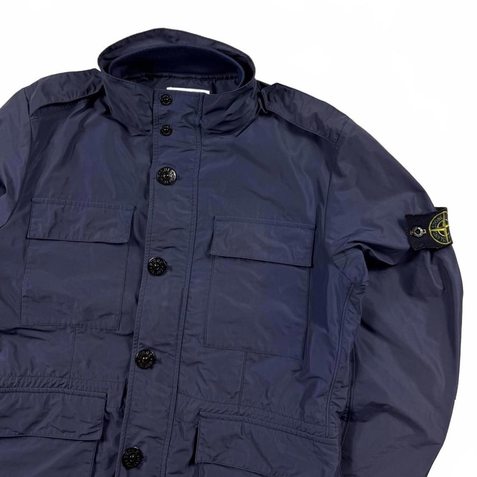 Stone Island Stone Island Micro Reps Field Jacket Blue Medium Size US M / EU 48-50 / 2 - 2 Thumbnail