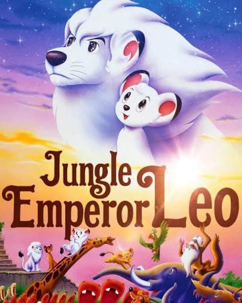 Anime × Japanese Brand Jungle Emperor Leo Pink Big Print Anime Tees Size US L / EU 52-54 / 3 - 6 Thumbnail