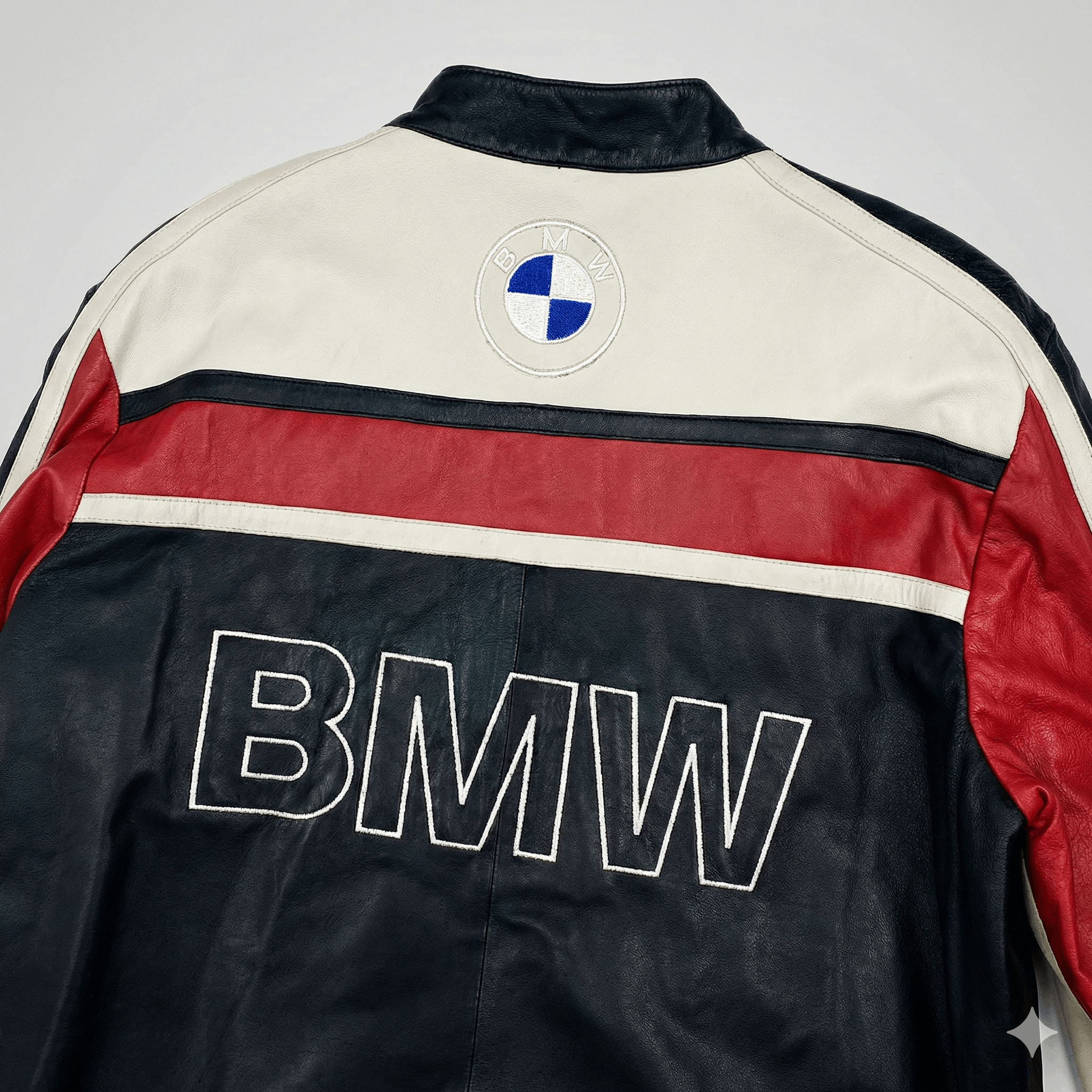 Vintage Vintage BMW Motorrad Leather Racing Jacket Biker Cafe Racer Size L / US 10 / IT 46 - 5 Thumbnail