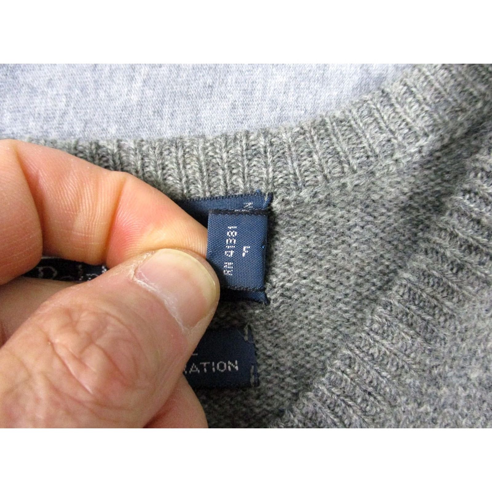 Polo Ralph Lauren Polo by Ralph Lauren Sweater Mens Large Gray V-Neck Lambswool Knit Pony Logo Size US L / EU 52-54 / 3 - 6 Thumbnail