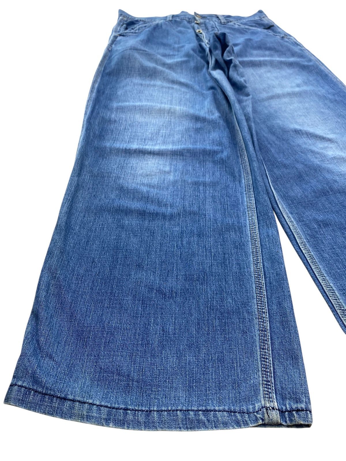 Other Japanese Brand Buckle Back Style Baggy Jeans Size US 33 - 5 Thumbnail