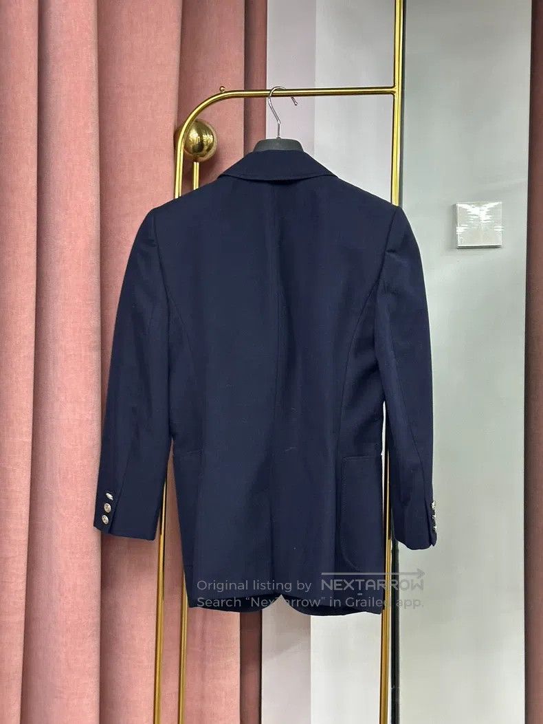 Alexander McQueen Alexander Mcqueen Blue studded suit jacket Size S / US 4 / IT 40 - 3 Thumbnail