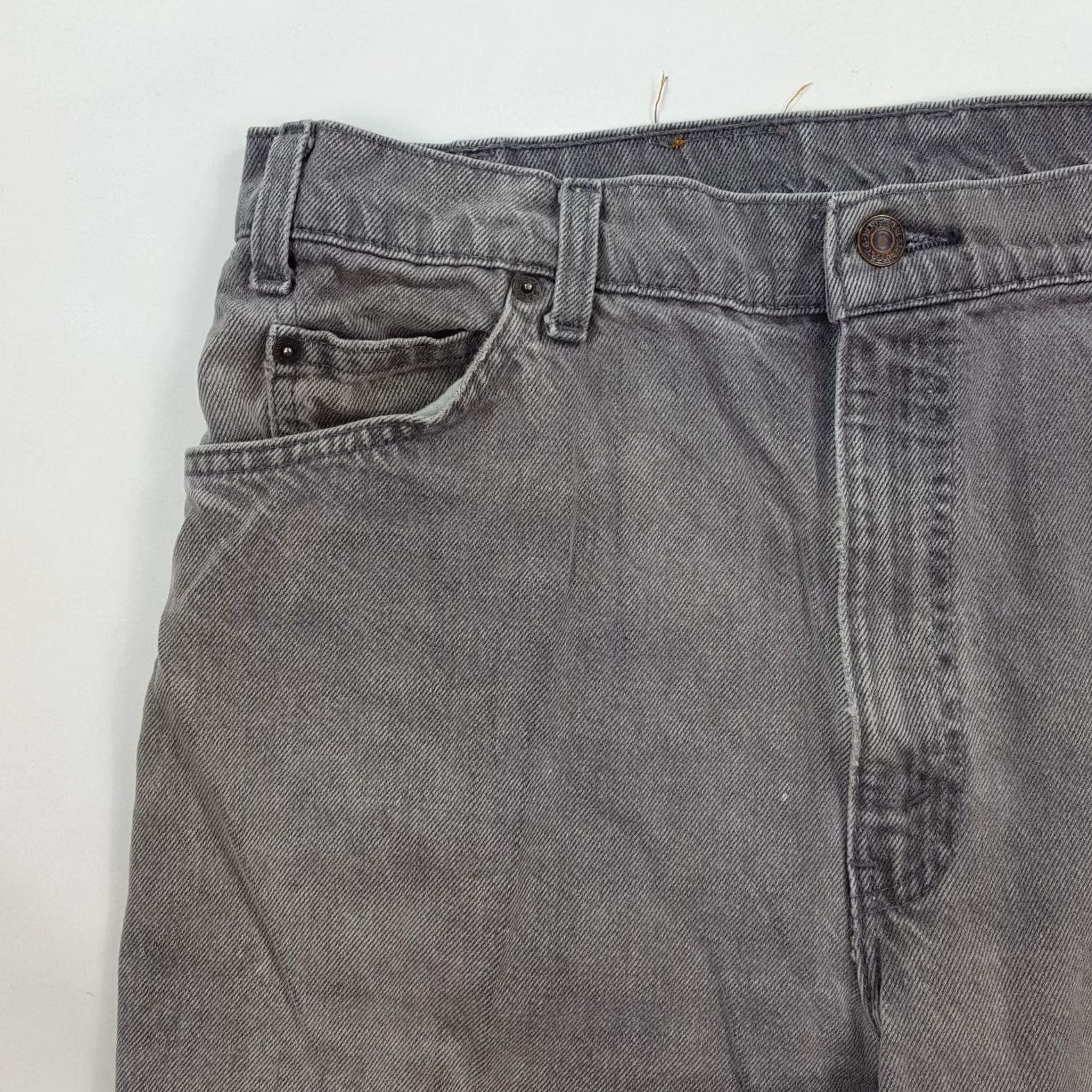 Levi's VINTAGE Levi's Gray Tapered Jeans 36x30 USA Made Denim Relaxed 80s 90s Grunge Work Mens Jeans Size US 36 / EU 52 - 6 Thumbnail