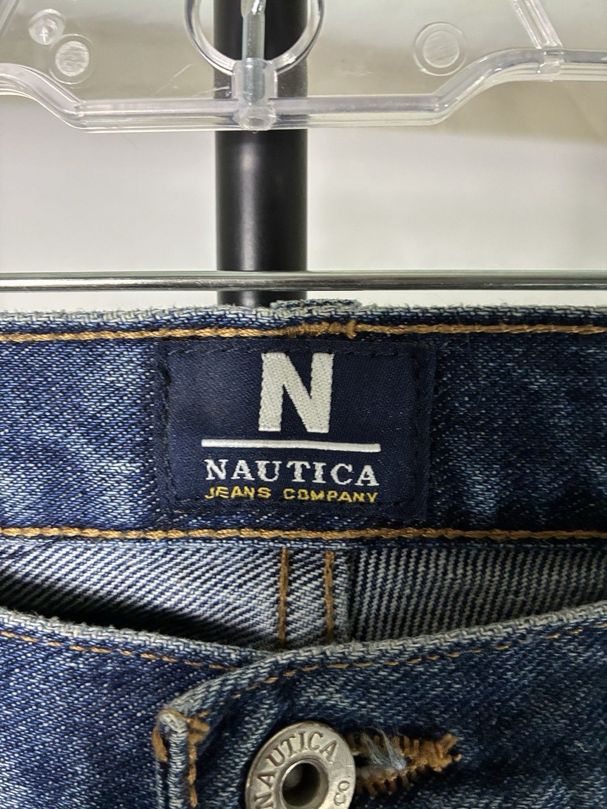 Nautica Vintage Nautica Mid Wash Blue Mens 38x32 Relaxed Fit Baggy Size US 38 / EU 54 - 2 Thumbnail