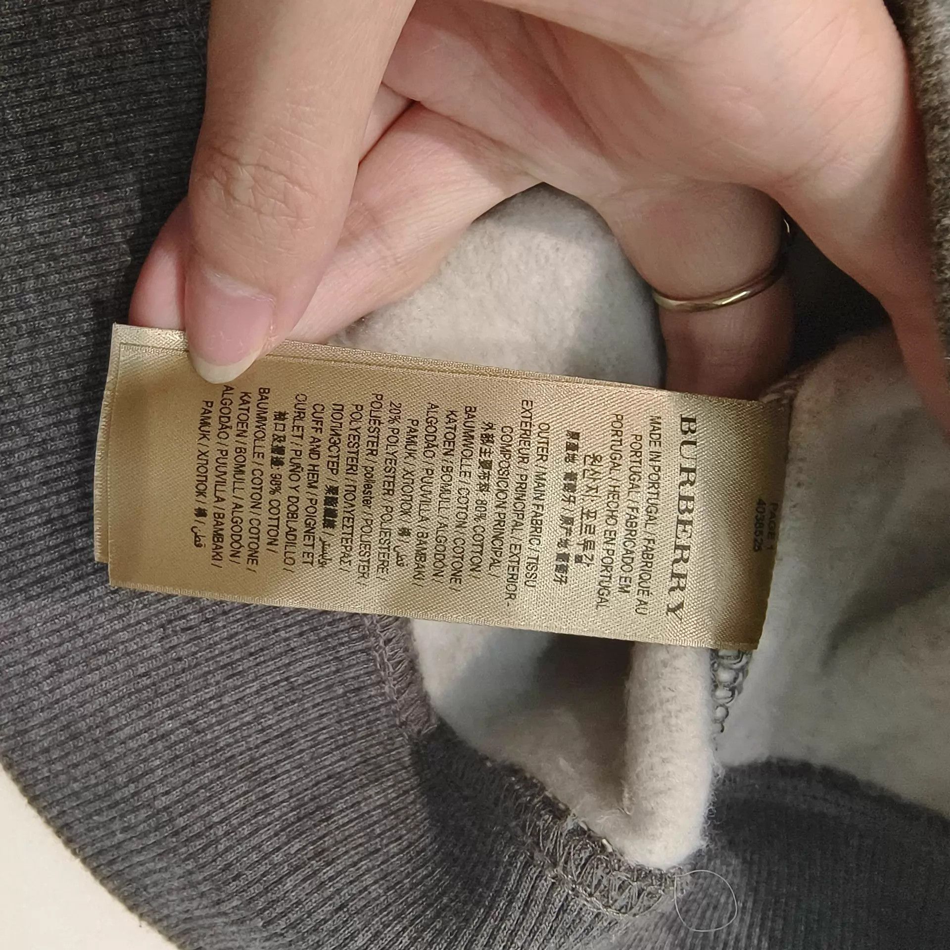 Burberry BURBERRY Gray Hooded Jacket XS Red Check Lining Size XS / US 0-2 / IT 36-38 - 5 Thumbnail
