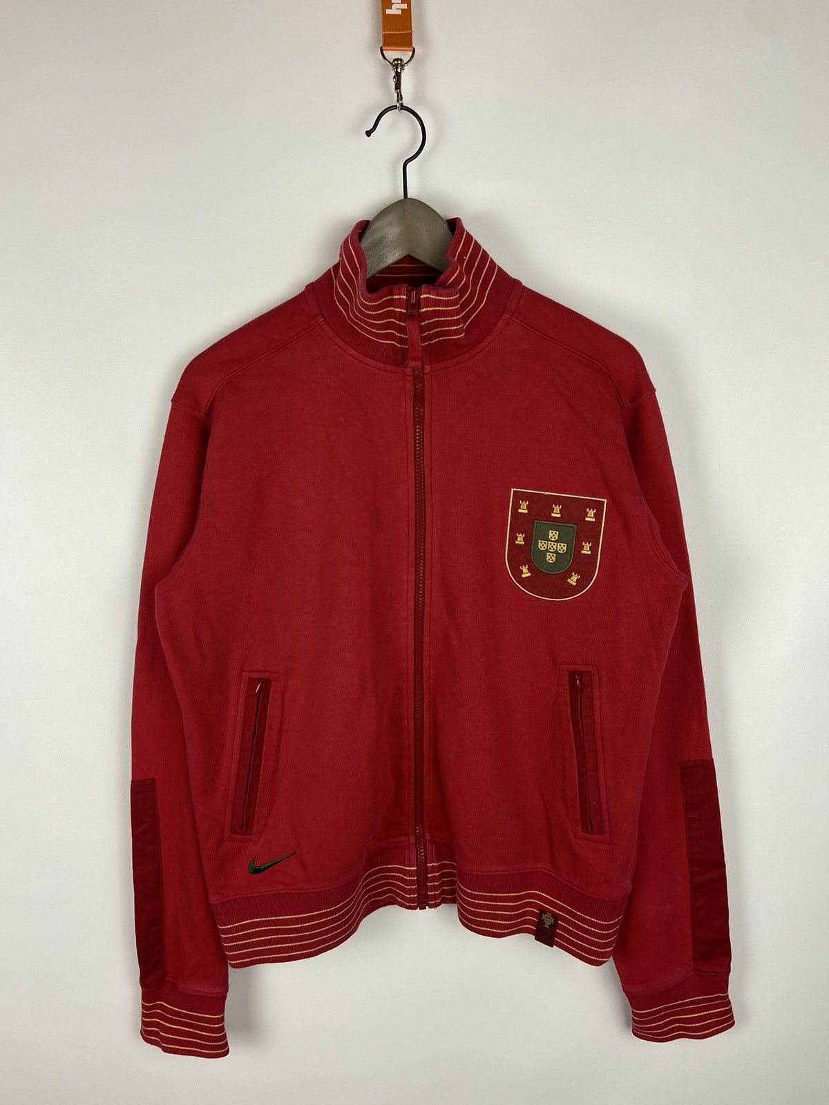 Vintage Nike Portugal Track Zip Logo Swoosh Jacket Y2k