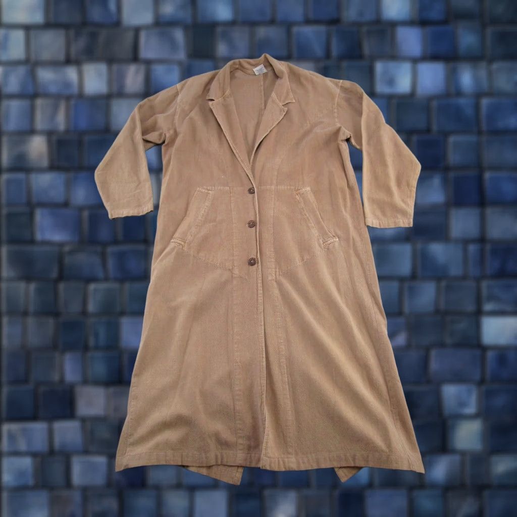 Vintage Vintage USA Cotton Duster Button Front Canvas Jacket Dress Size M Western Size M / US 6-8 / IT 42-44 - 1 Thumbnail