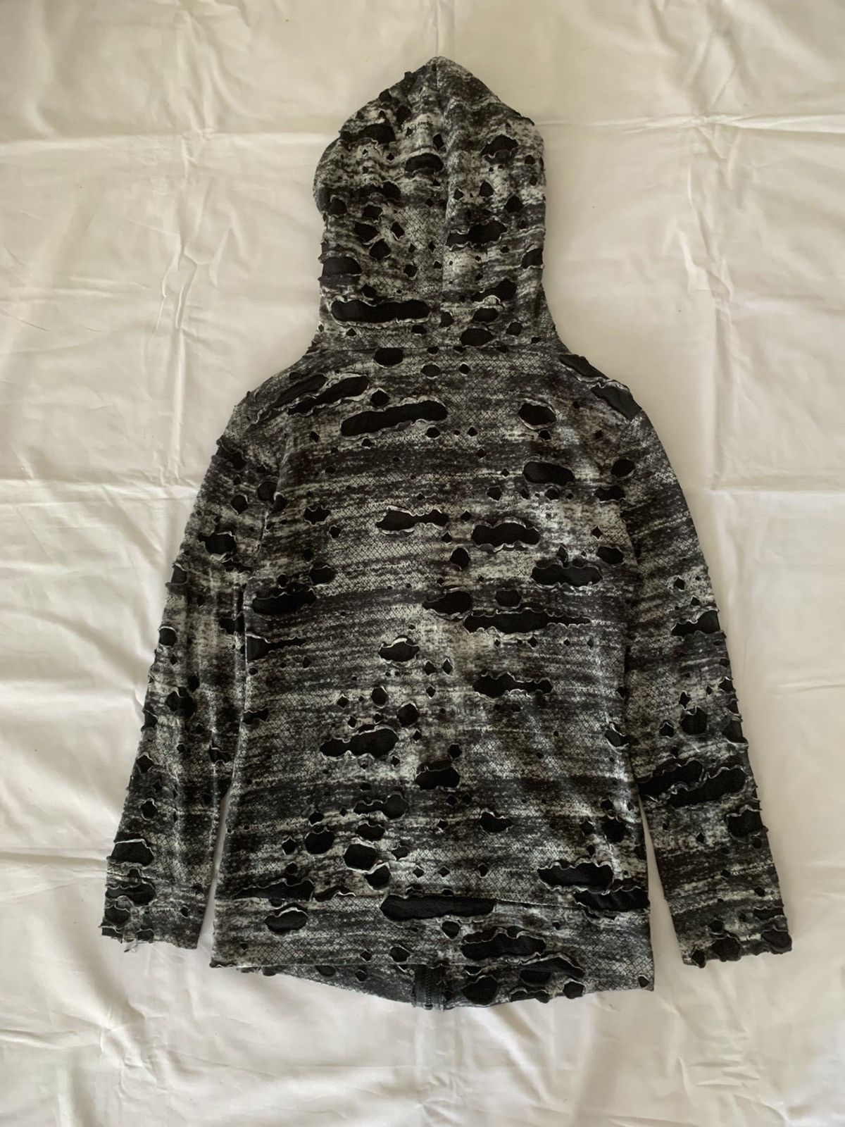 Kapital Japanese Snake Skin Double Layer distressed hoodie Size US M / EU 48-50 / 2 - 10 Thumbnail