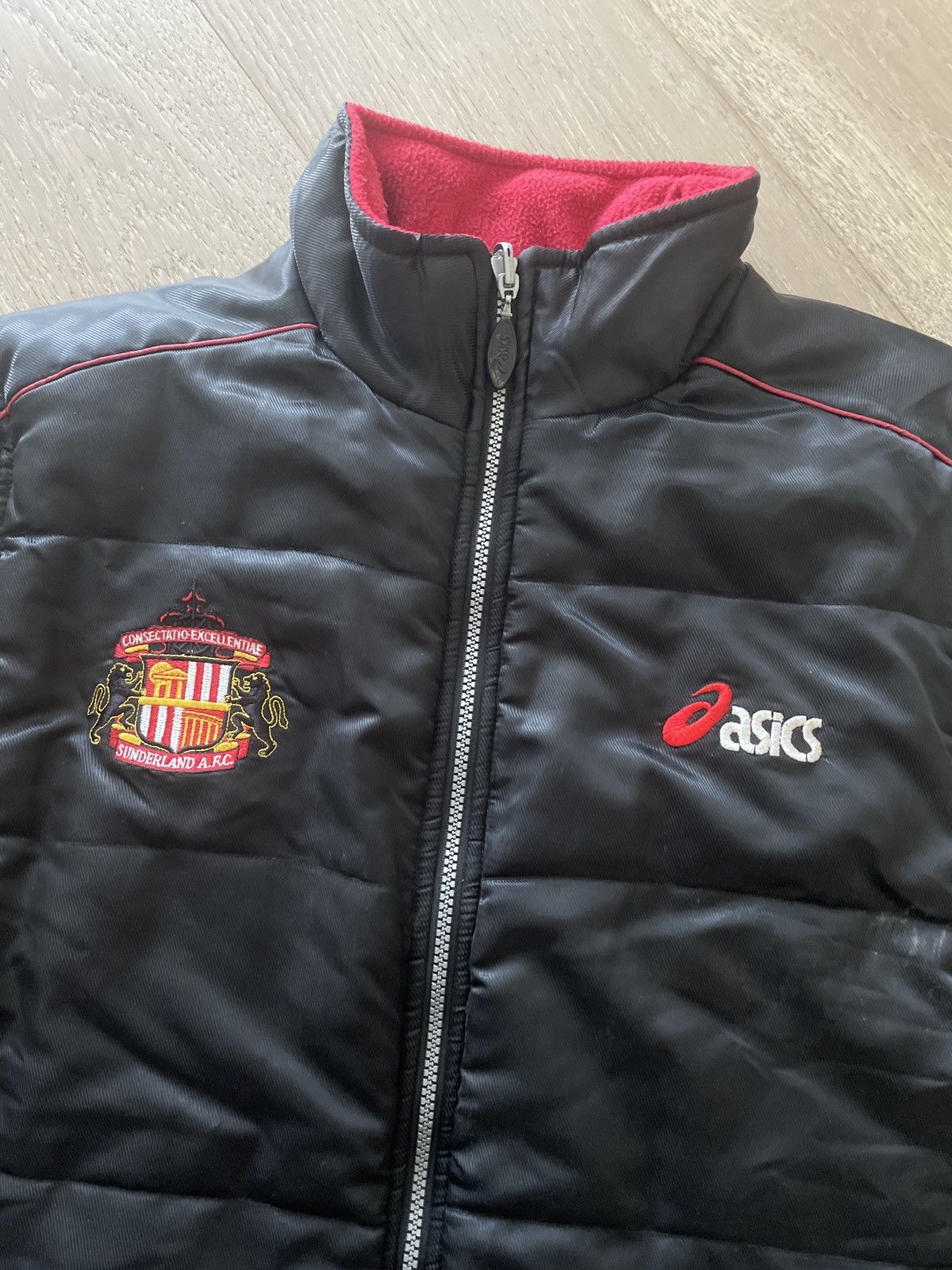 Asics × Vintage Vintage ASICS Sunderland FC Reversible Fleece Vest Size US XL / EU 56 / 4 - 2 Thumbnail