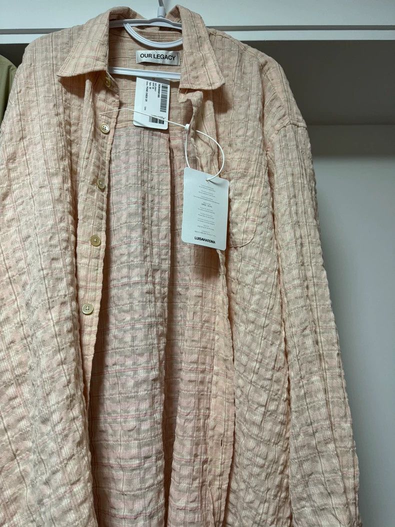 Our Legacy our legacy Bubble check pleats, pink bubble yarn, long-slee Size US L / EU 52-54 / 3 - 6 Thumbnail