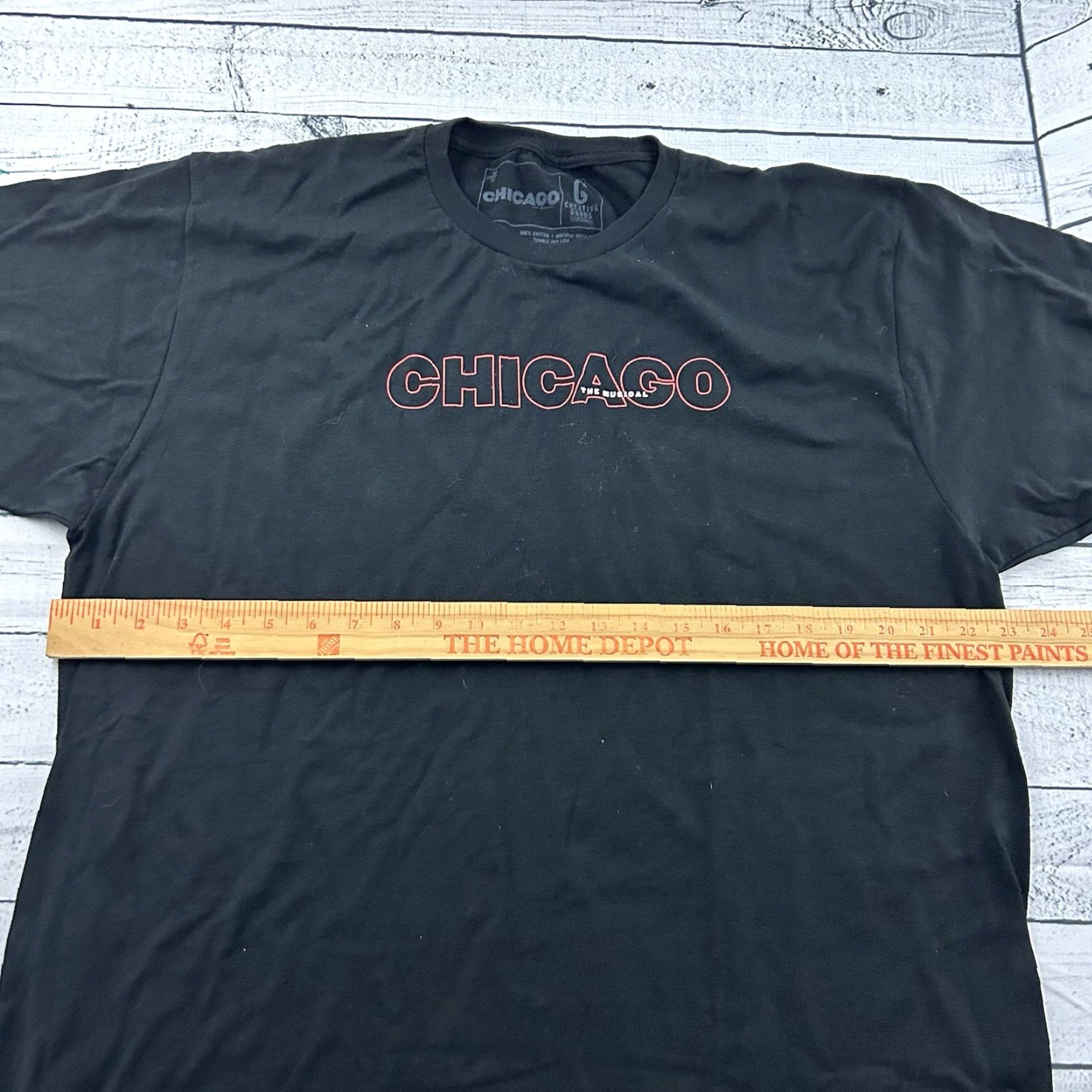 Vintage Chicago The Musical Short Sleeve T Shirt Men's XL Black Size US XL / EU 56 / 4 - 4 Thumbnail