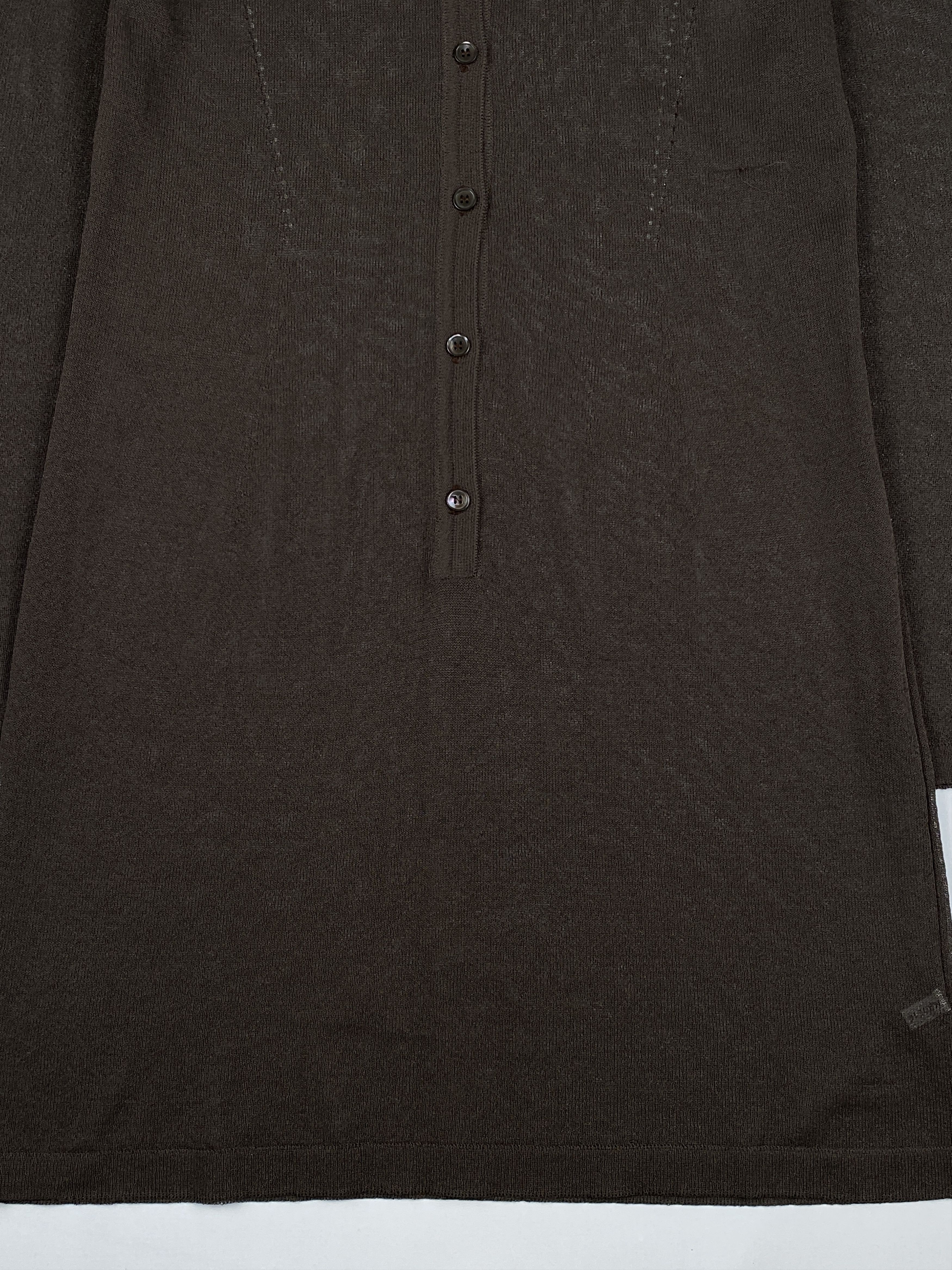 Ann Demeulemeester Collared Knit Sweater Dress Size XS / US 0-2 / IT 36-38 - 4 Thumbnail