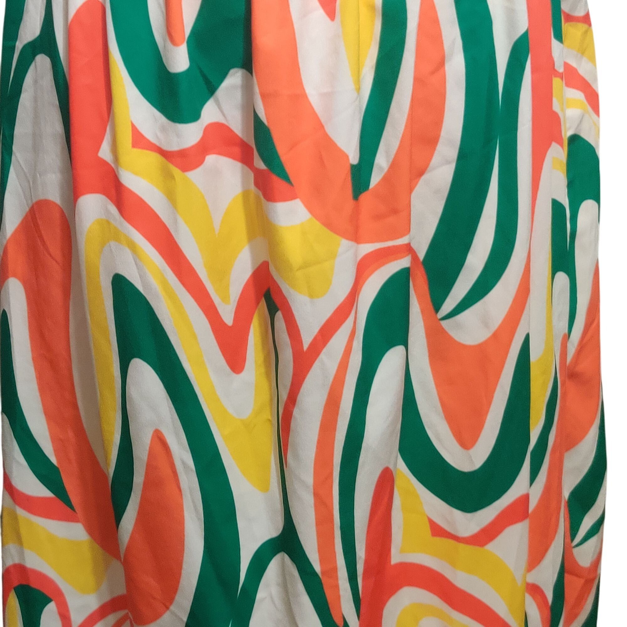 Shein Shein 8/10 Multicolor Swirl Strapless Cutout Midi Dress Tube Size L / US 10 / IT 46 - 6 Thumbnail
