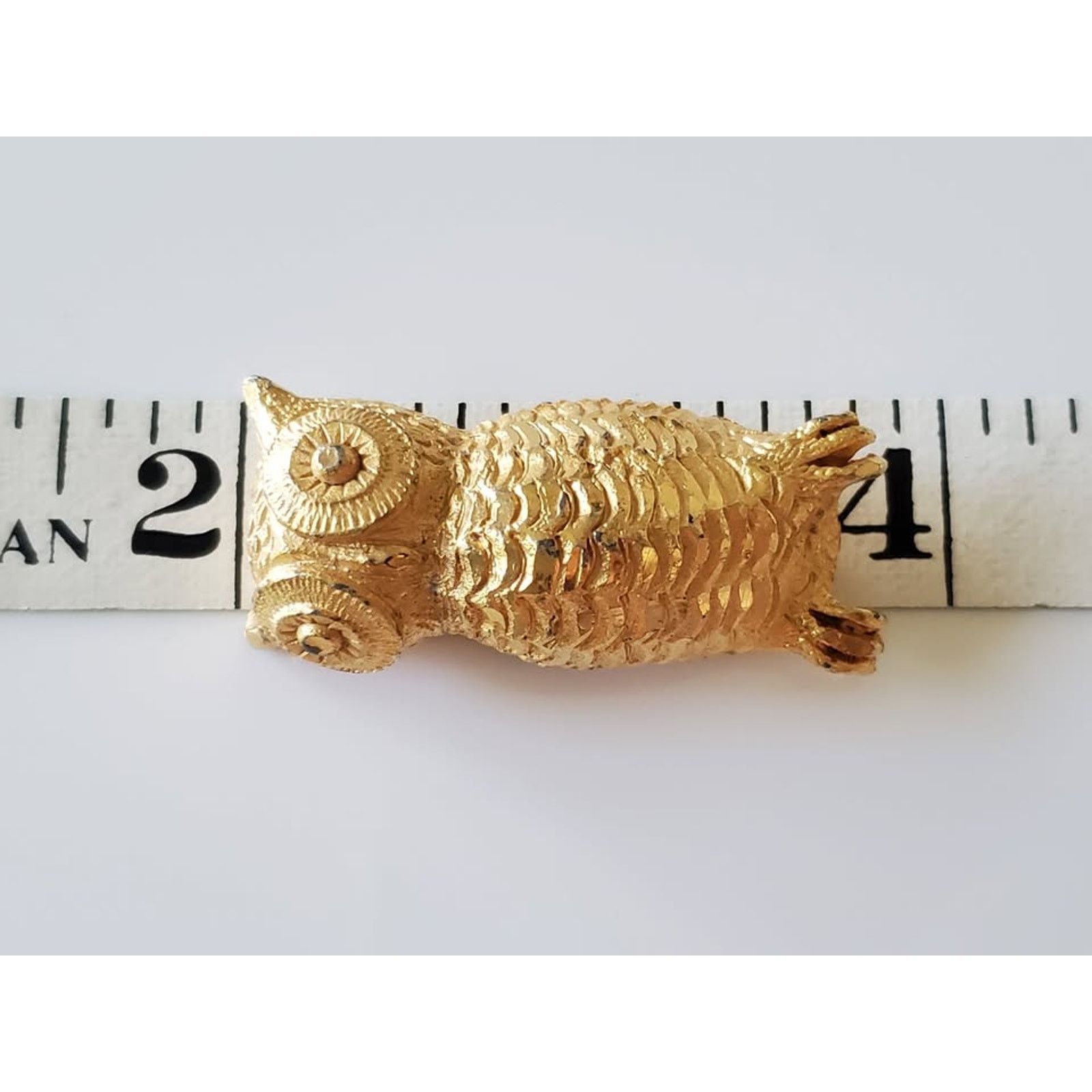 Other Vintage Gold-tone Owl Brooch Size ONE SIZE - 6 Thumbnail