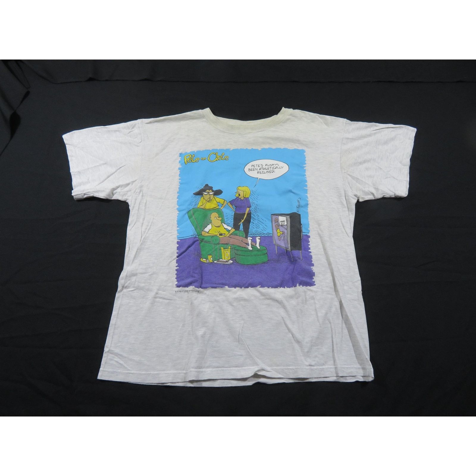 Other Pete and Clete Cartoon Comic Funny Gray T-shirt Sz XL 1990s Size US XL / EU 56 / 4 - 1 Thumbnail
