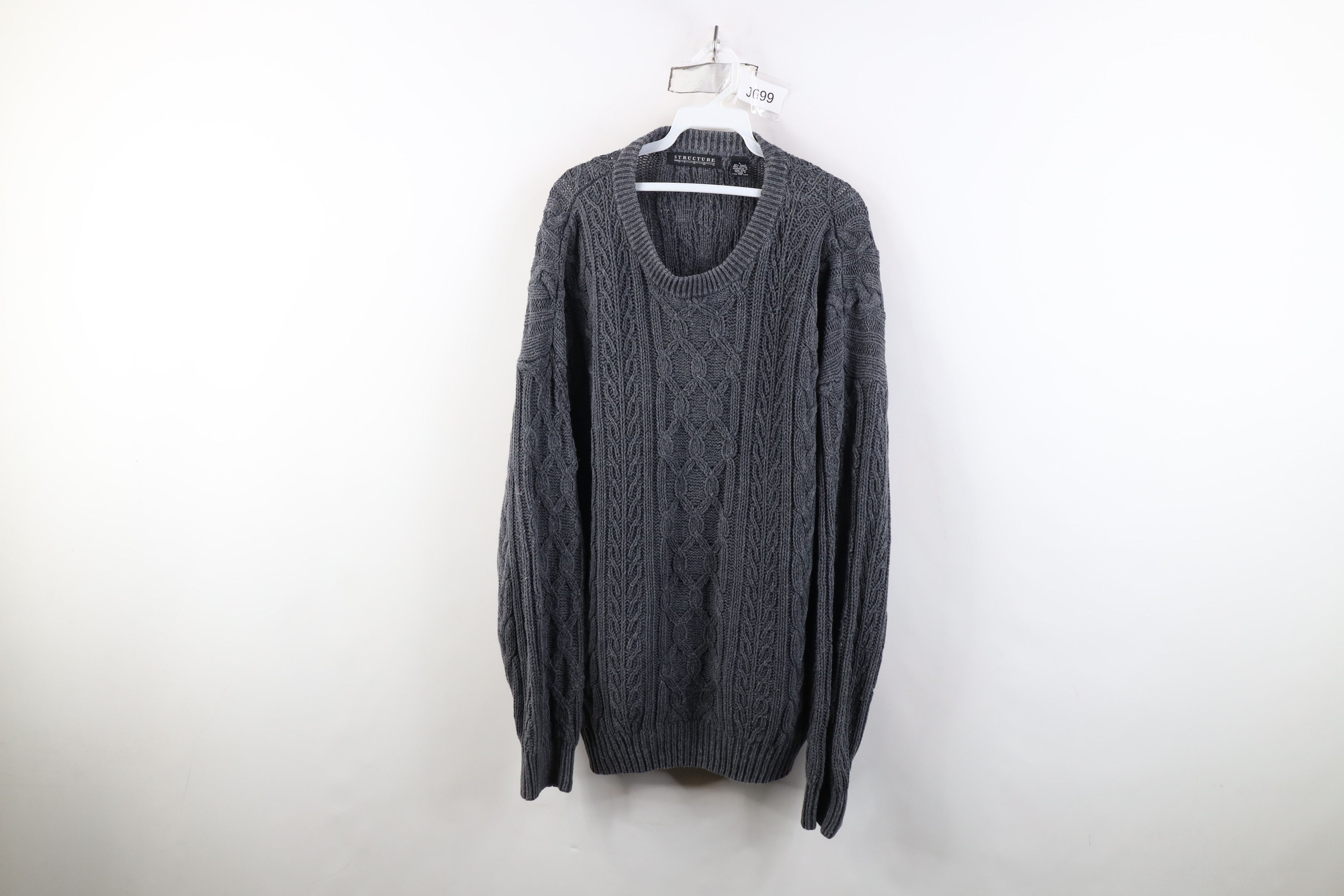 Vintage Vintage 90s Streetwear Fisherman Chunky Cable Knit Sweater Size US L / EU 52-54 / 3 - 1 Thumbnail