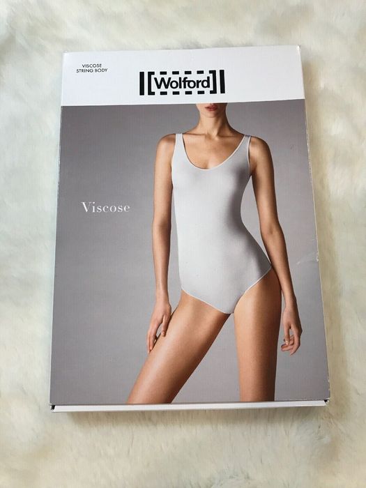 Wolford Wolford Viscose String Body 76050 White Bodysuit ( S )