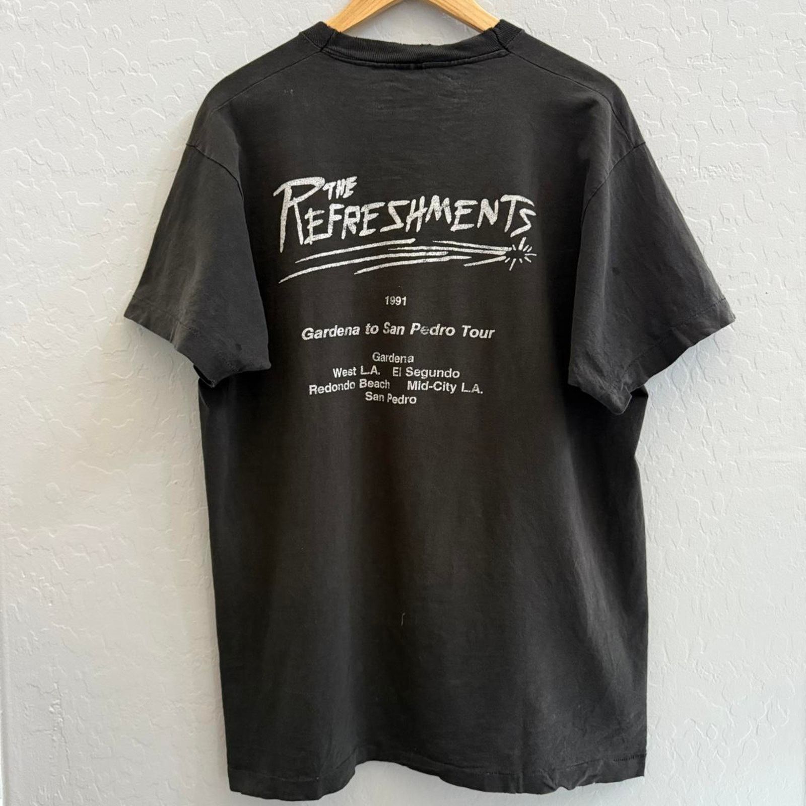 Fruit Of The Loom Vintage 90s The Refreshments Band Tee Size US XL / EU 56 / 4 - 4 Thumbnail