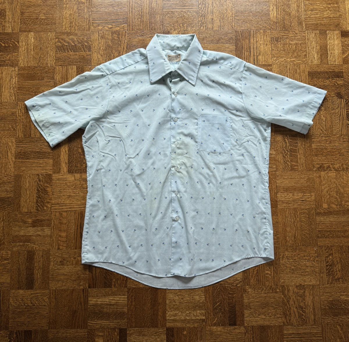 Japanese Brand Vintage 70s Wedgefield Floral Patterned Button Up Shirt Size US XL / EU 56 / 4 - 1 Thumbnail