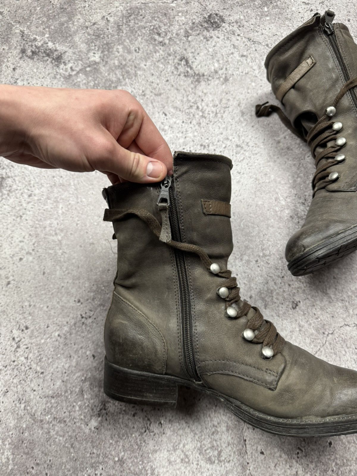 A.S.98 STRAPS BELTED A.S 98 style Boots Leather Style Rick Owens Size US 7.5 / IT 37.5 - 12 Thumbnail