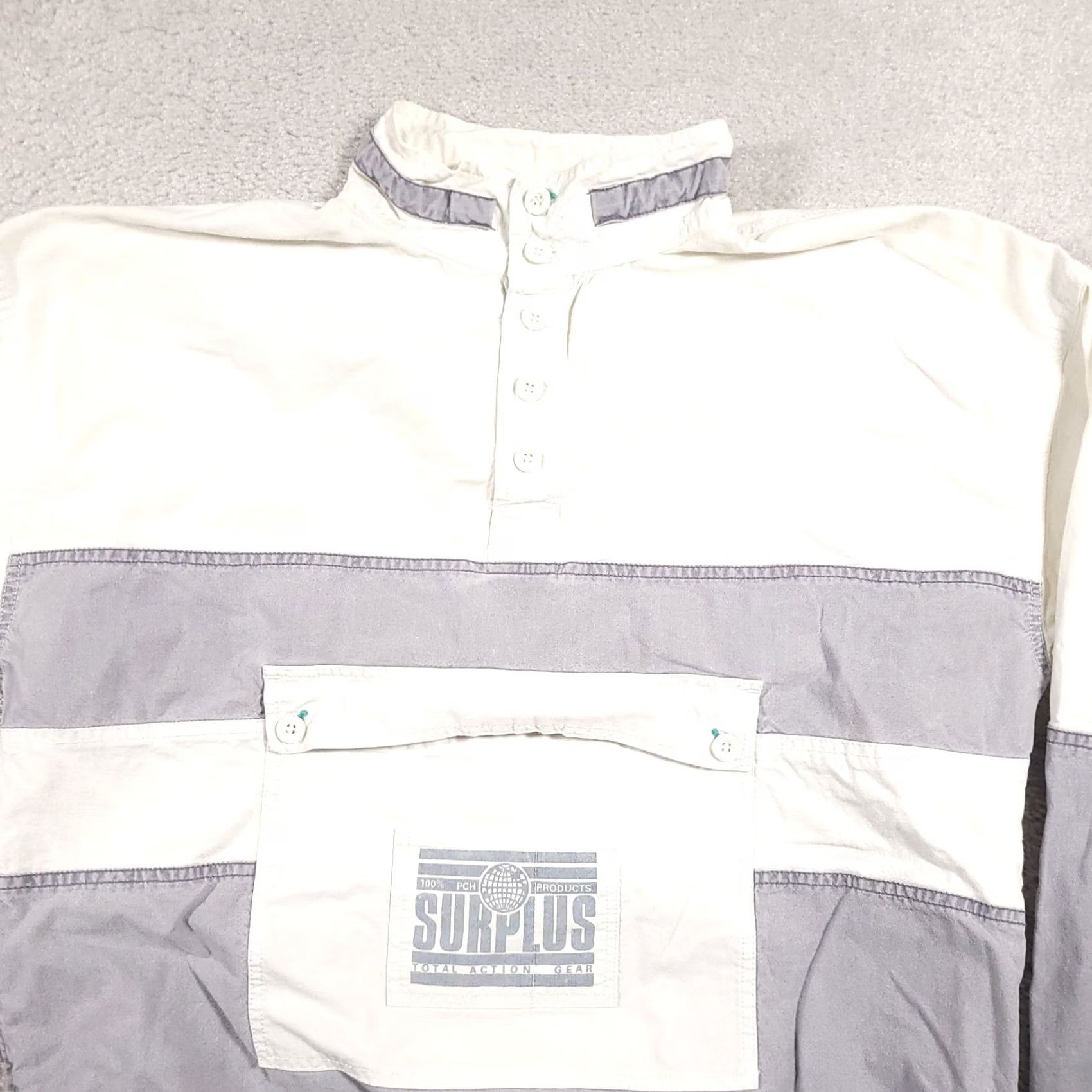 Vintage VINTAGE Pacific Coast Highway Pullover Jacket Mens M Gray 90s Streetwear PCH Embroidered Back Logo Size US M / EU 48-50 / 2 - 4 Thumbnail