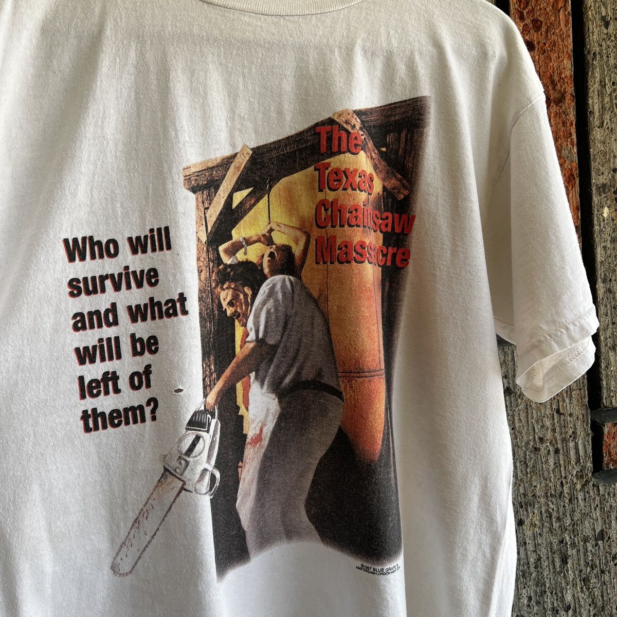 Tultex 1997 The Texas Chainsaw Massacre Horror Move Promo Tee Shirt Size US L / EU 52-54 / 3 - 8 Thumbnail