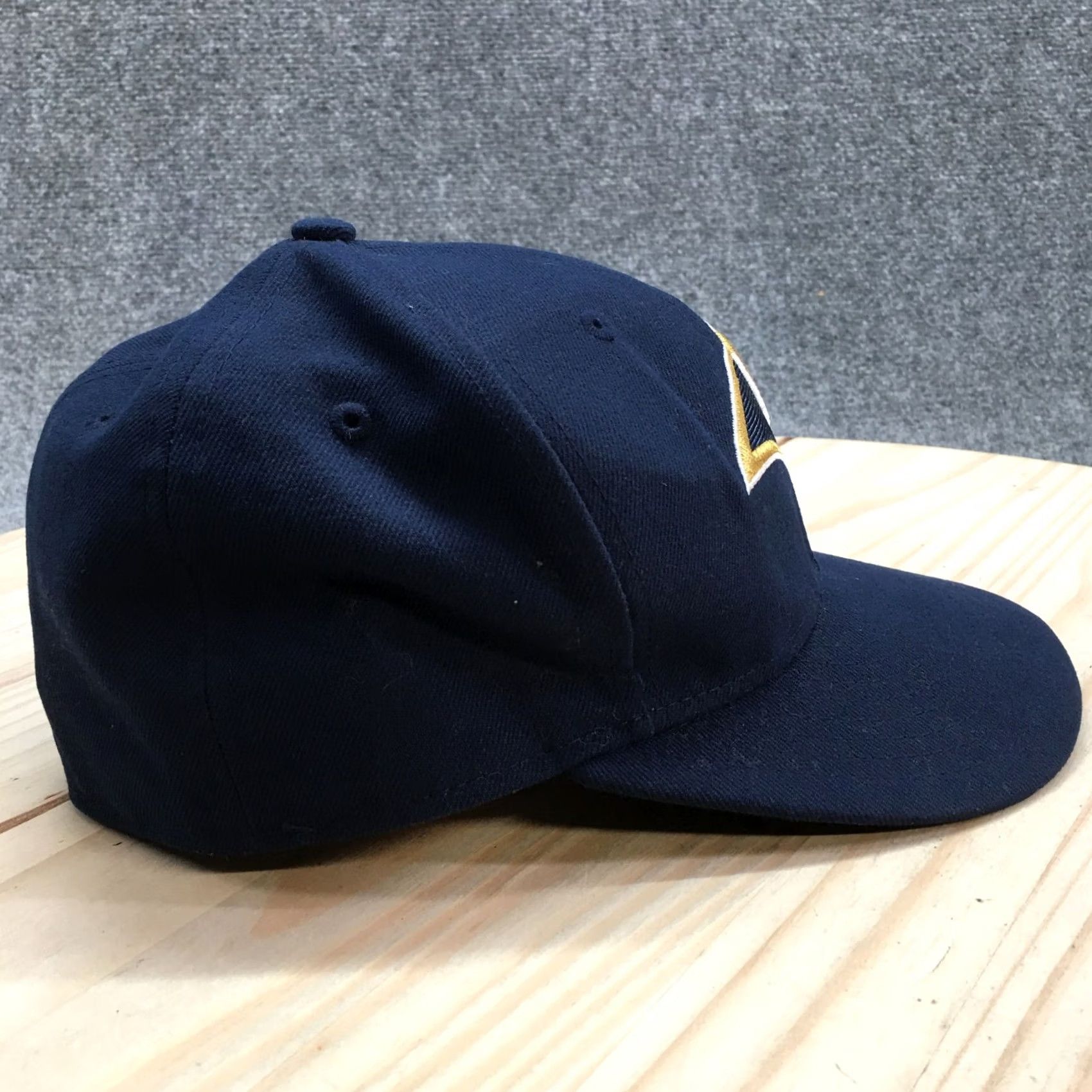 New Era New Era St Louis Rams Fitted Cap Hat Men 7 Blue B59Fifty Flat Brim NFL Team Fan Size ONE SIZE - 4 Thumbnail