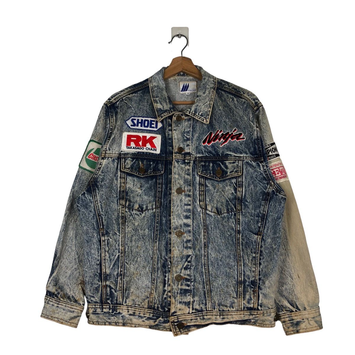 Japanese Brand 🔥Vintage Trucker Denim Jacket Biker Modern House Japan Size US M / EU 48-50 / 2 - 1 Thumbnail
