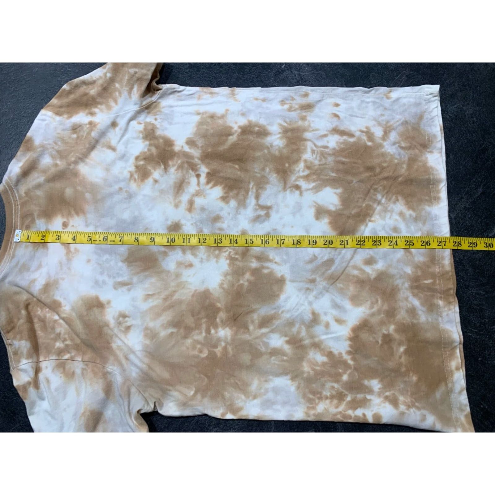 Vintage KISS T-Shirt Tie Dye Brown White Men Large Crew Neck Short Sleeve Band Rock Music Official Merchandise Size US L / EU 52-54 / 3 - 7 Thumbnail