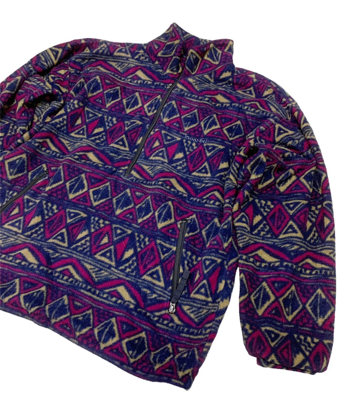 Montbell 90s Montbell Japan goretex wind stopper navajo fleece jacket Size US M / EU 48-50 / 2 - 3 Thumbnail