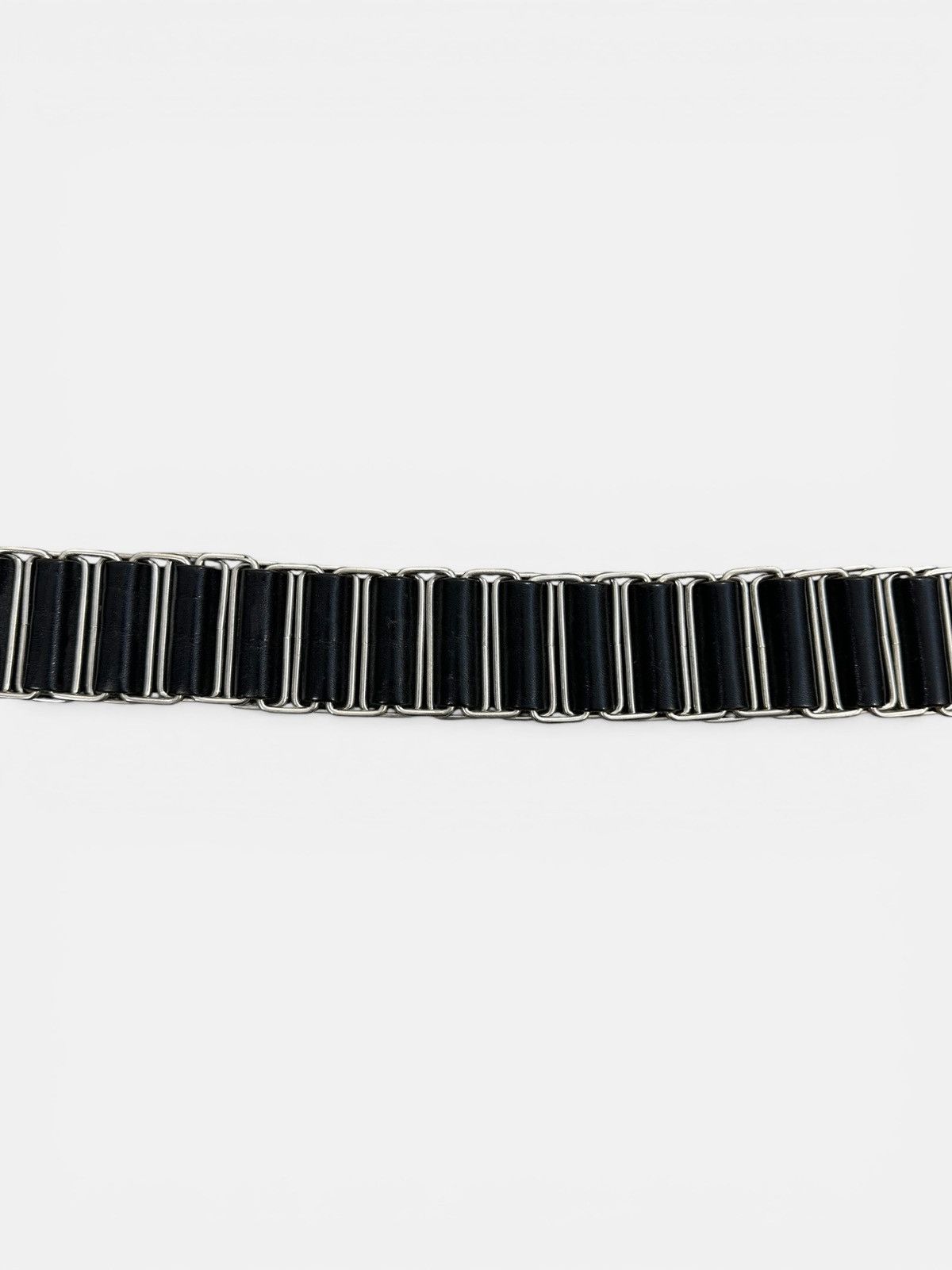 Helmut Lang Helmut Lang - AW98 Chainlink Leather Belt Size ONE SIZE - 4 Thumbnail