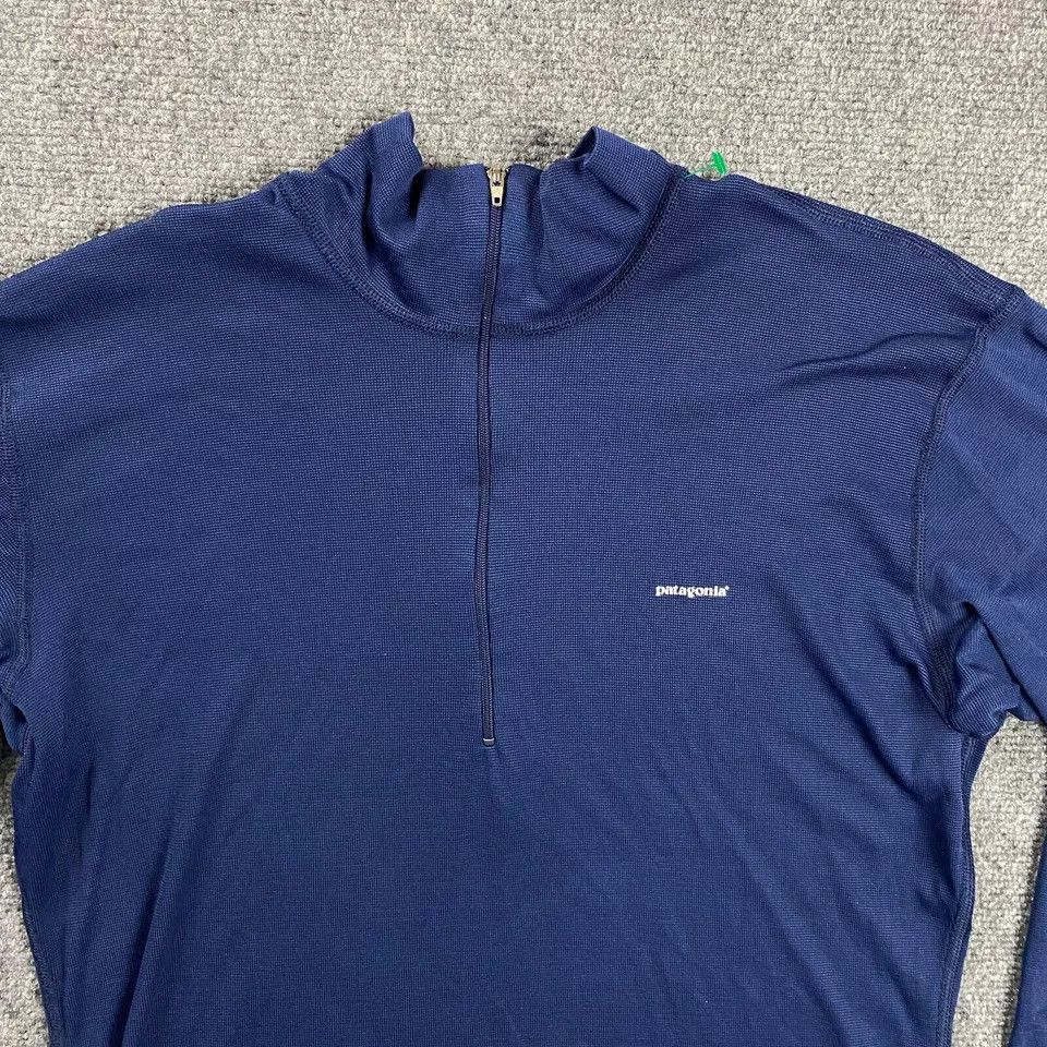 Patagonia × Vintage Patagonia 1/4 Zip Mens Medium Base Layer Shirt Apilene Size US M / EU 48-50 / 2 - 2 Thumbnail