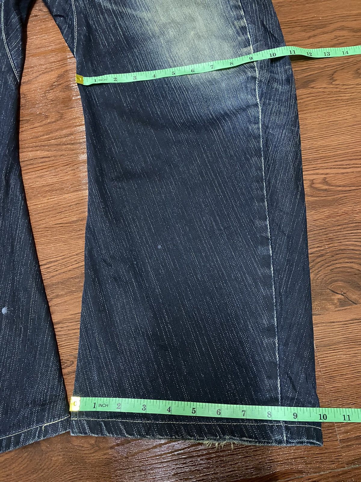 Edwin Japanese Brand Edwin XV Baggy Twisted Leg Distressed Jeans Size US 34 / EU 50 - 17 Thumbnail