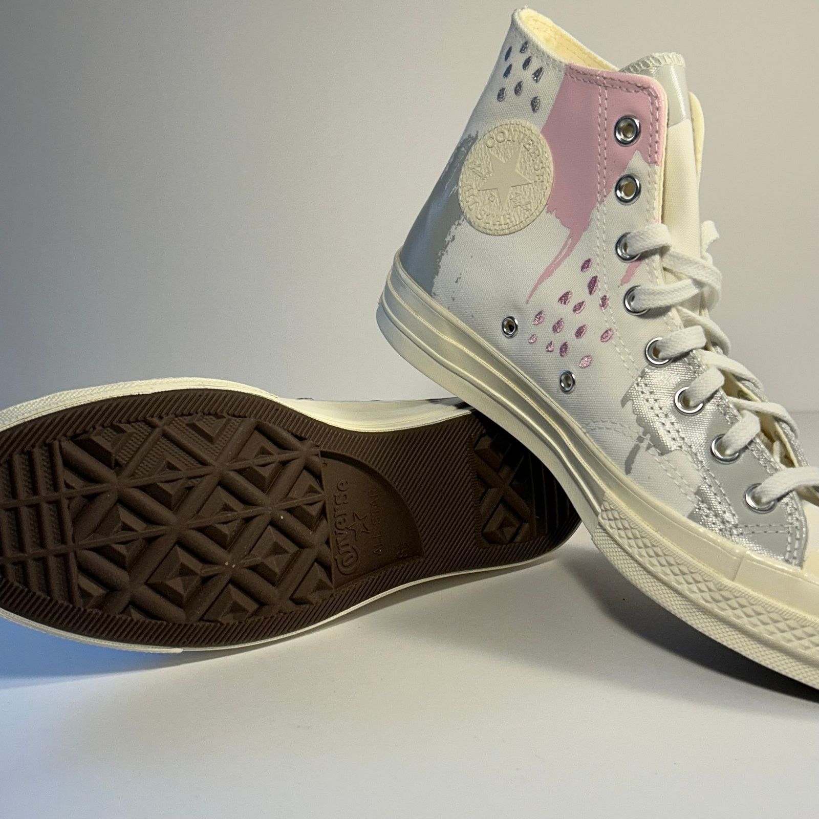 Converse Converse Chuck 70 Hi Abstract Print Sneakers M8.5 W10.5 Size US 10.5 / IT 40.5 - 9 Thumbnail