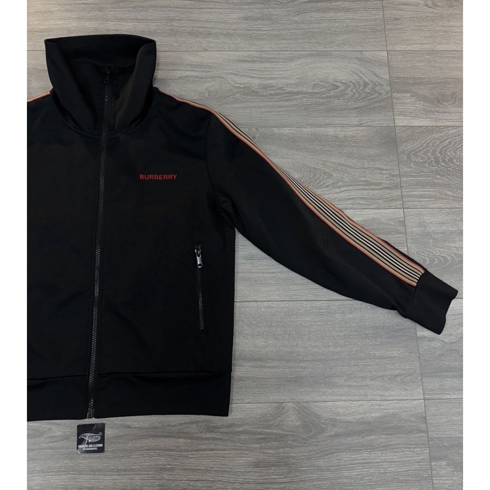 Burberry Burberry Striped Track Suit ' Black ' | EXCELLENT! Size US L / EU 52-54 / 3 - 4 Thumbnail