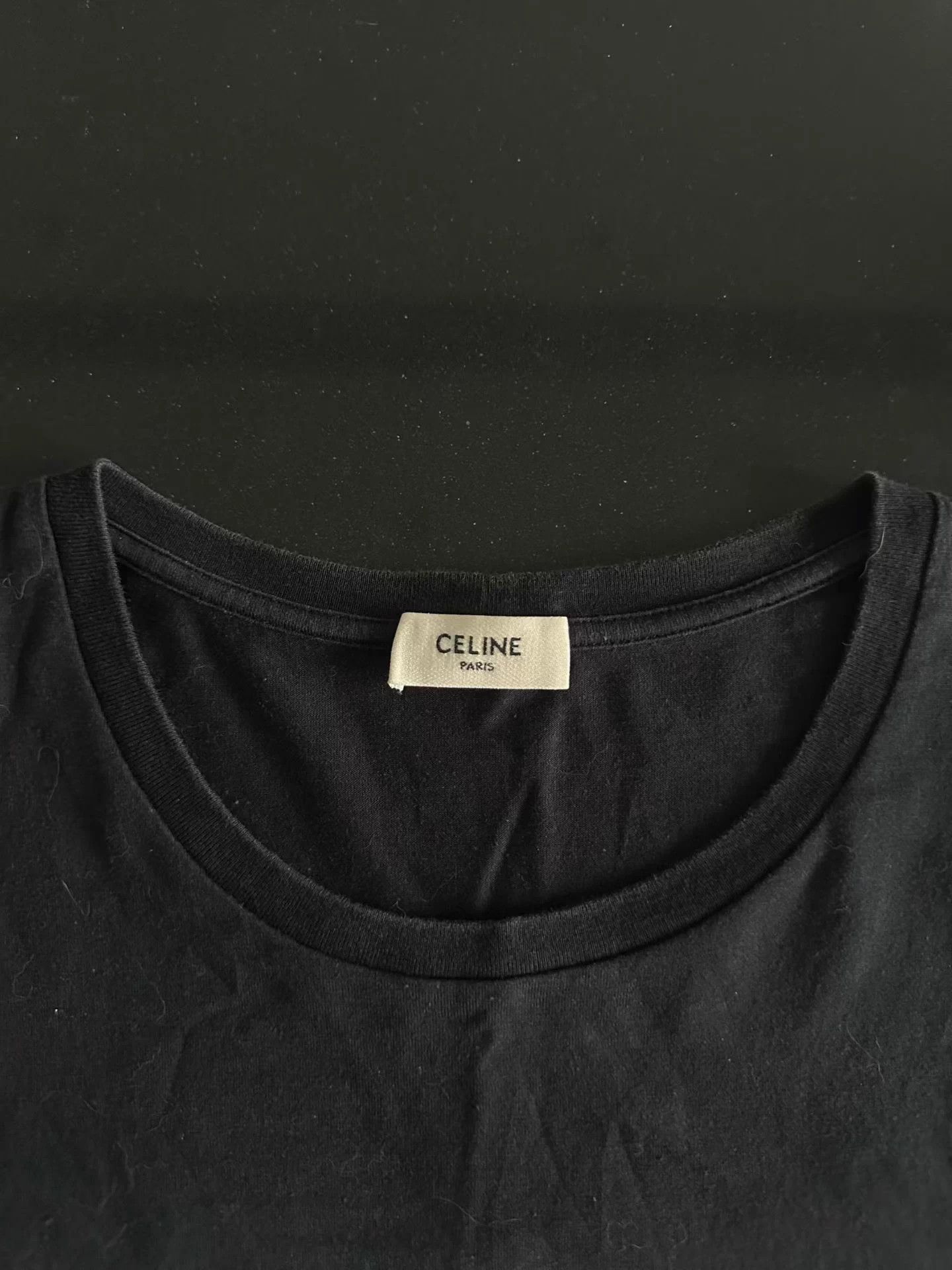 Celine CELINE Black Logo S/S Tee Size S 98 New Size S / US 4 / IT 40 - 3 Thumbnail