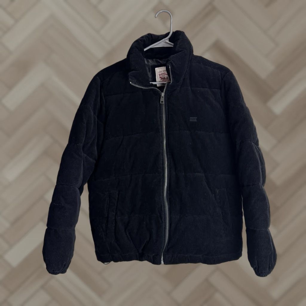 VINTAGE Levi's Puffer Jacket Corduroy Size S Women Multicolor Small