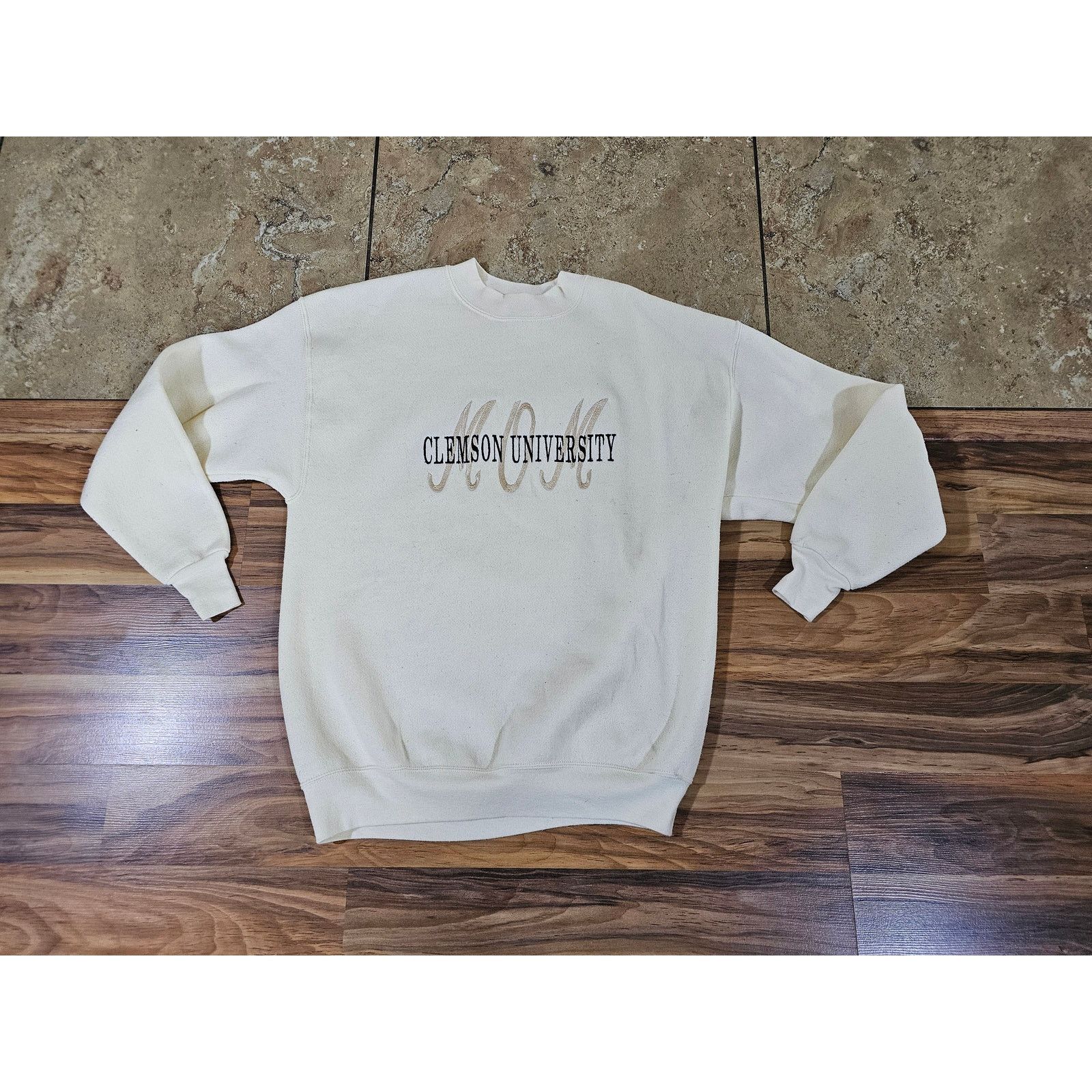 Other Clemson University Mom Sweatshirt Ivory Color Sz M 1990s Size M / US 6-8 / IT 42-44 - 1 Thumbnail