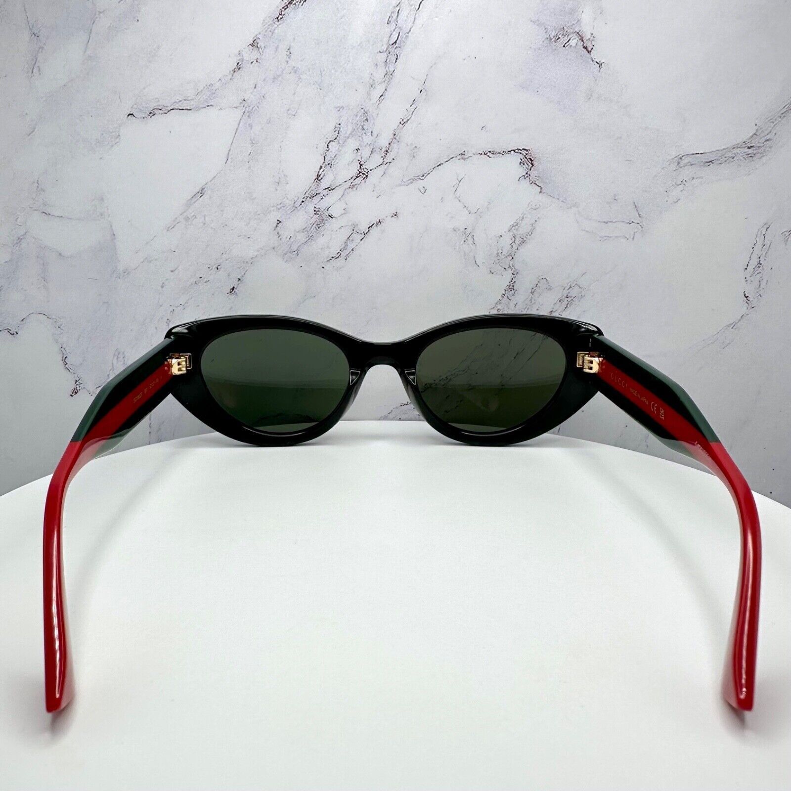 Gucci GUCCI Sunglasses Black Newest Collection Metal Logo Cat Eye Size ONE SIZE - 13 Thumbnail