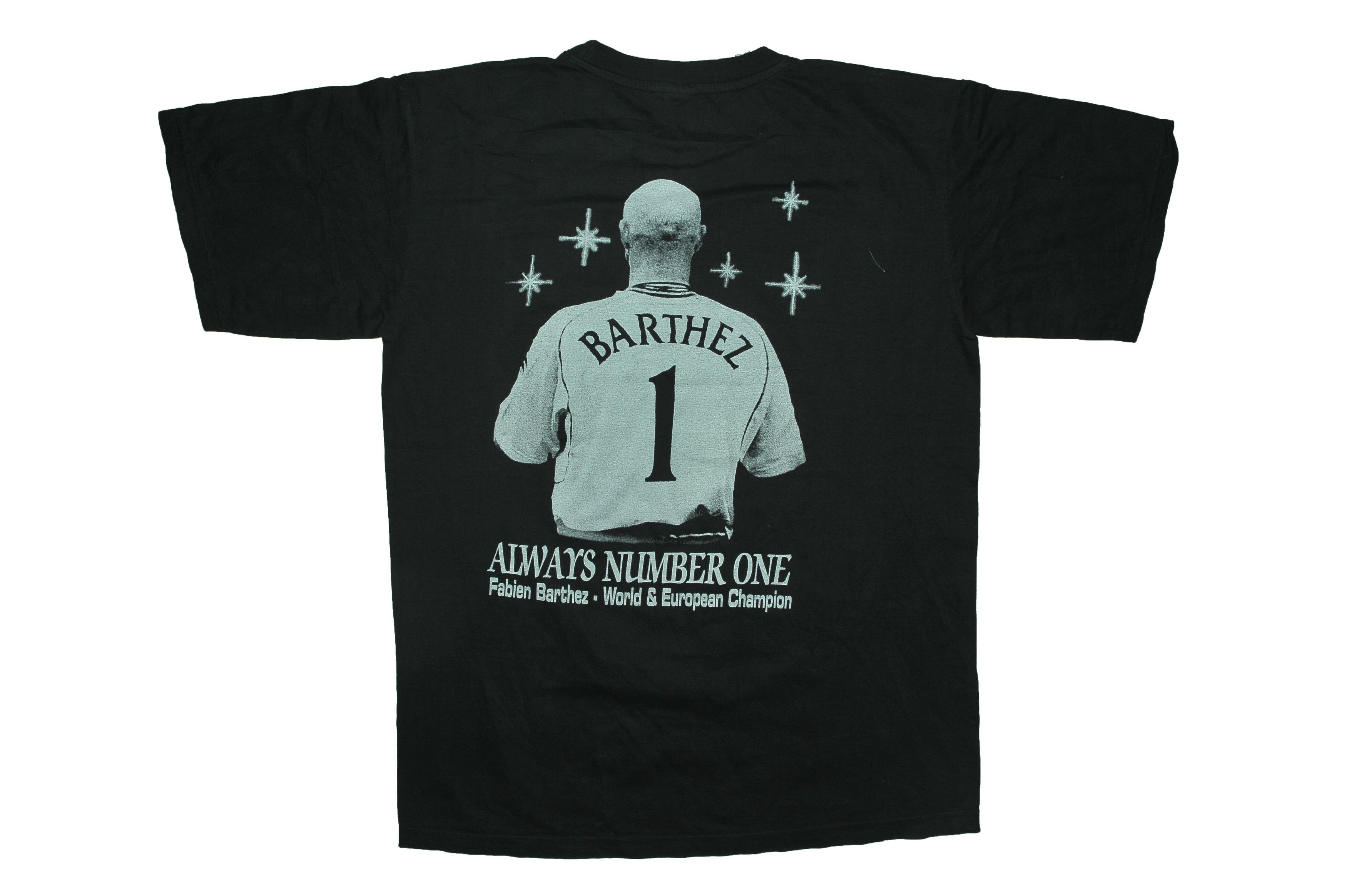 Vintage Vintage Fabien Barthez Always Number one T-shirt Size US M / EU 48-50 / 2 - 2 Thumbnail