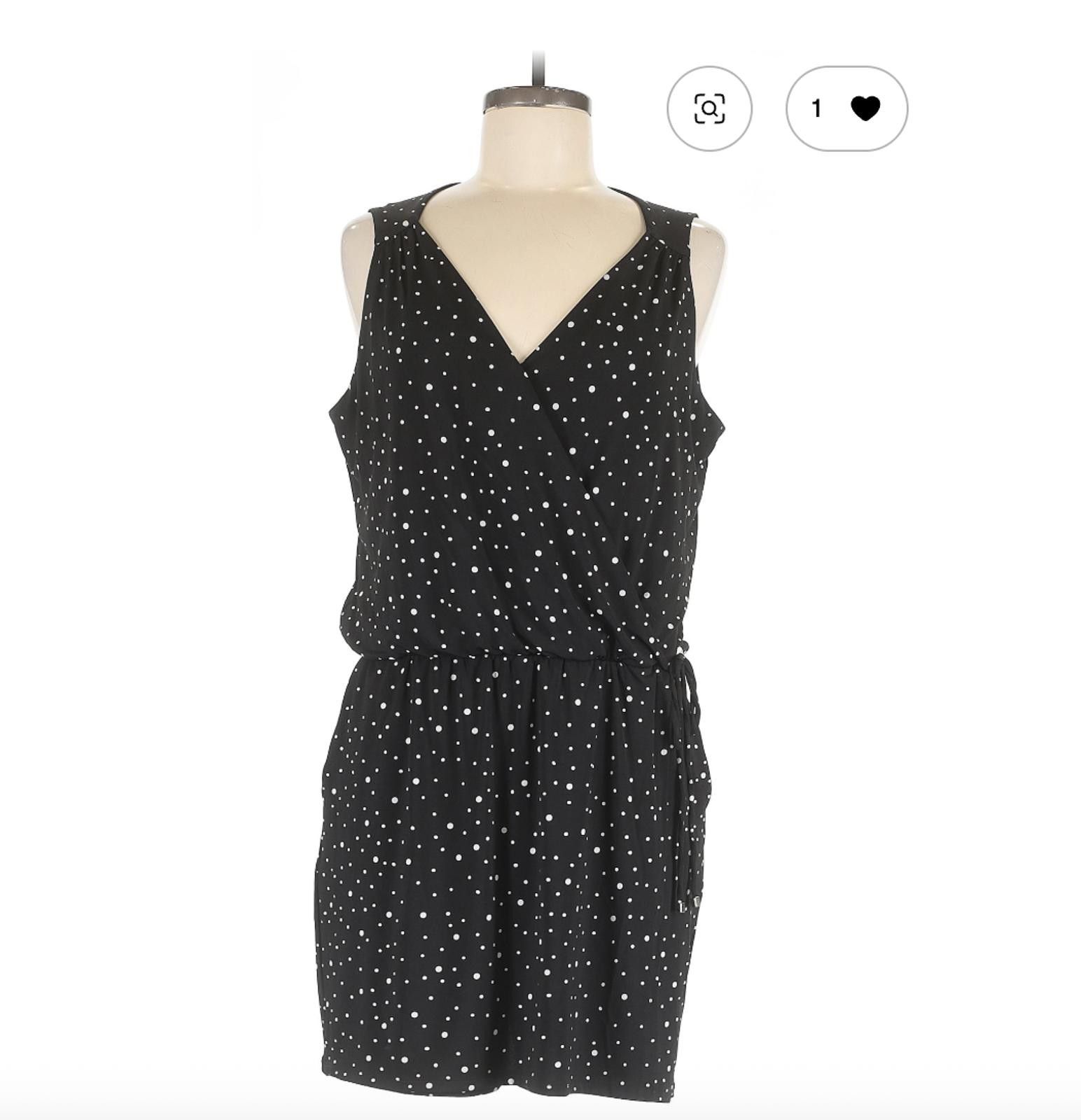 Other White House Black Market Size 10 Sleeveless Polka Dot Romper Size 32" / US 10 / IT 46 - 1 Thumbnail
