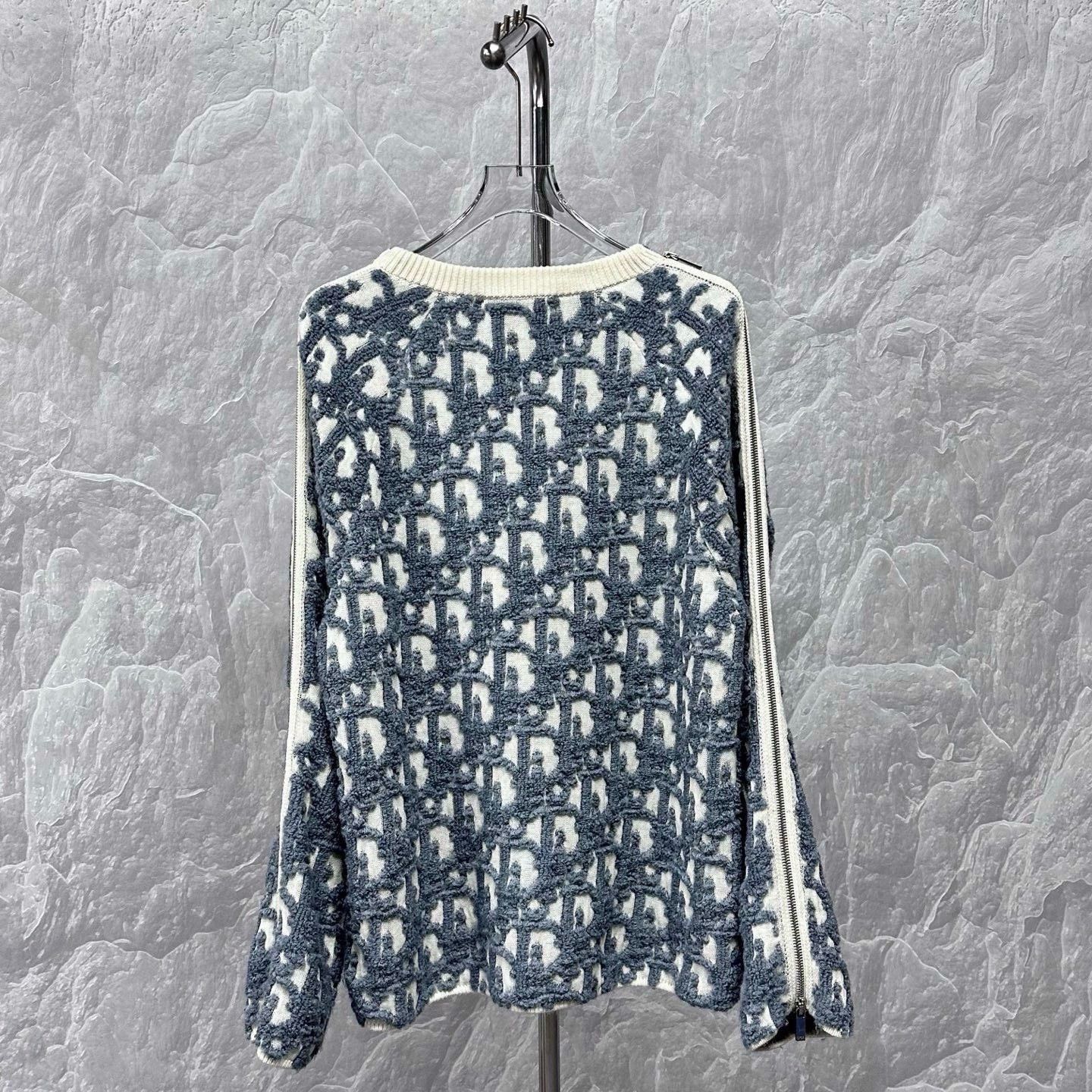 Dior Dior SS24 Zip All-over Wool Sweater Size US M / EU 48-50 / 2 - 4 Thumbnail